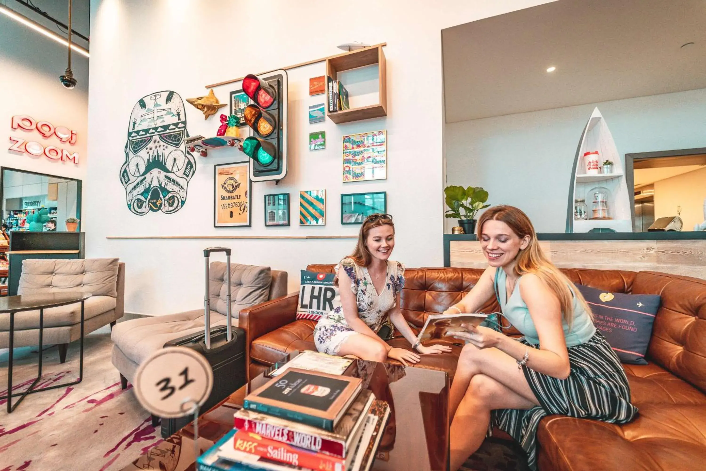 Lobby or reception in Rove Dubai Marina Lobby or reception in Rove Dubai Marina