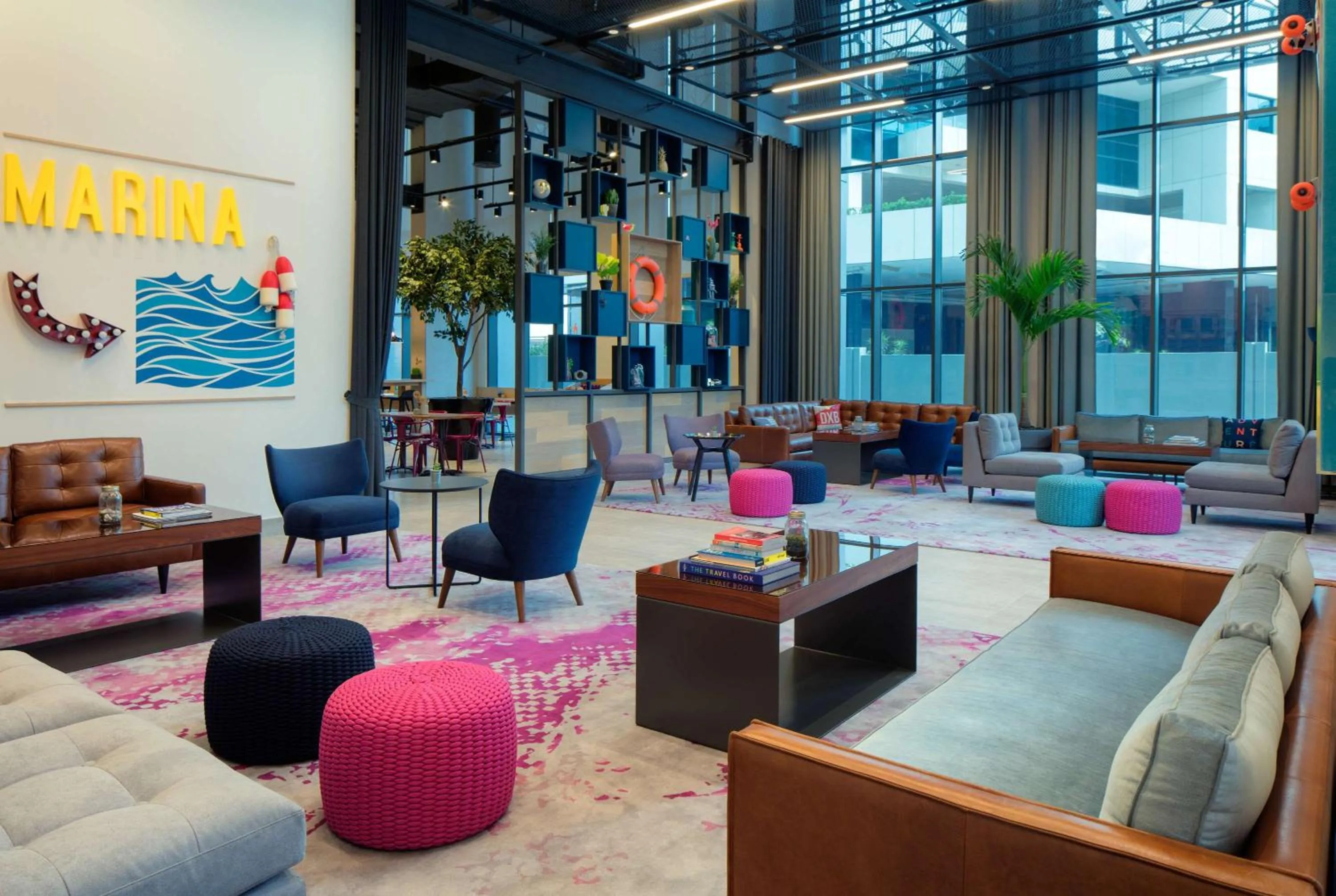 Lobby or reception in Rove Dubai Marina