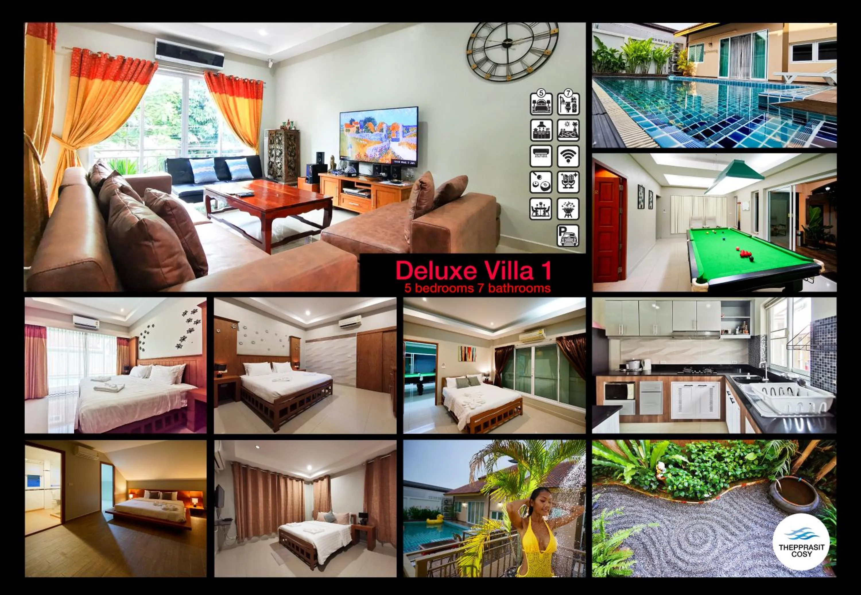 Communal lounge/ TV room in Thepprasit Cosy