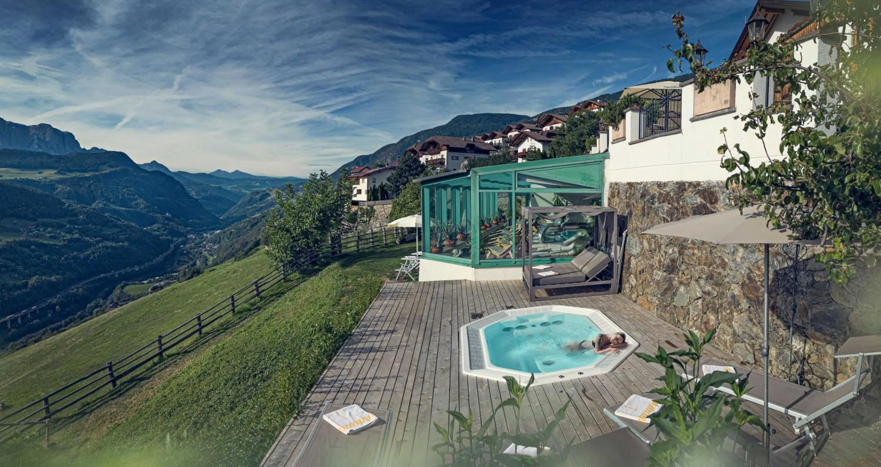 Hot Tub in Berglandhotel Untertheimerhof