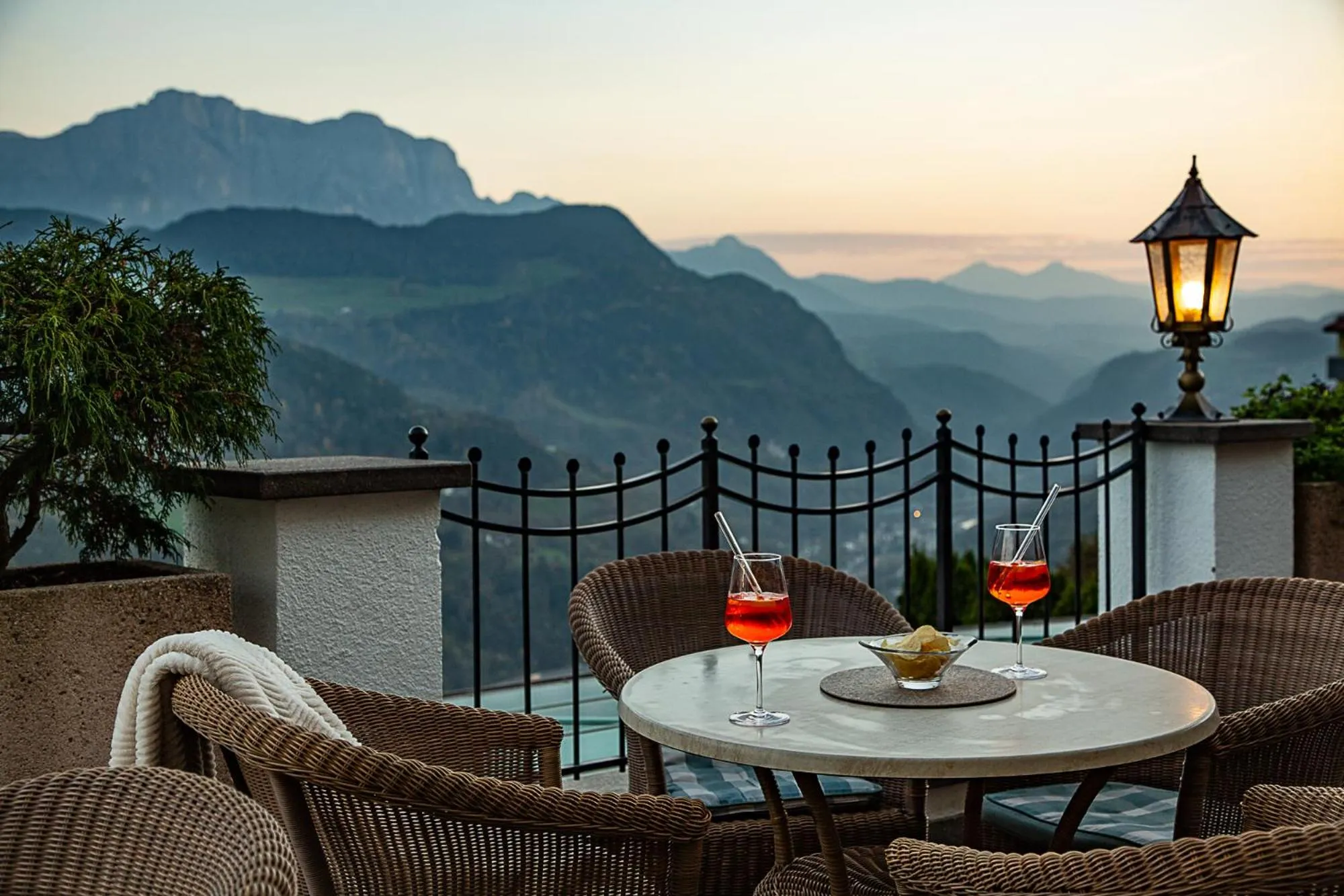 Patio in Berglandhotel Untertheimerhof