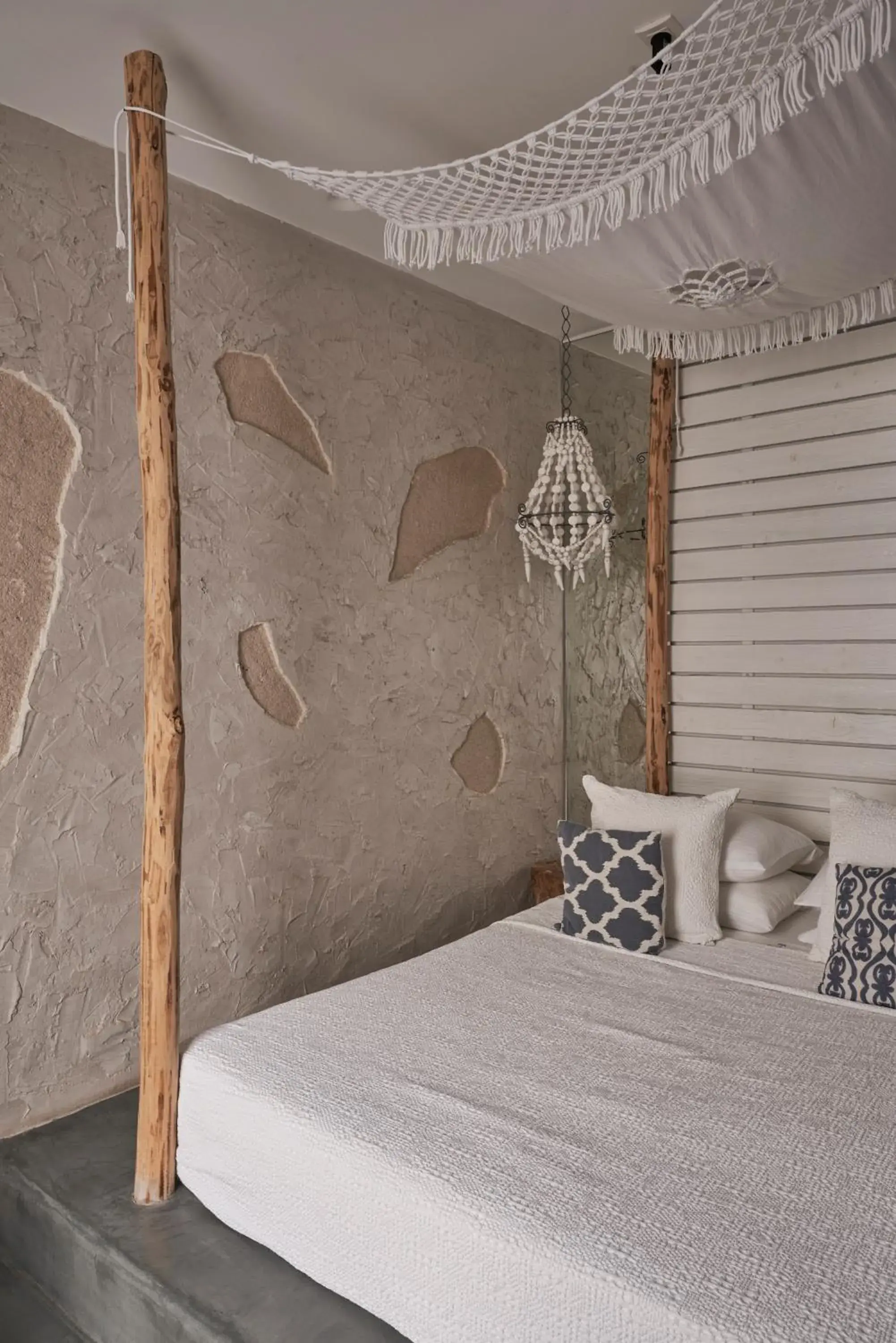 Bed in Makris Beach Hotel Bed in Makris Beach Hotel