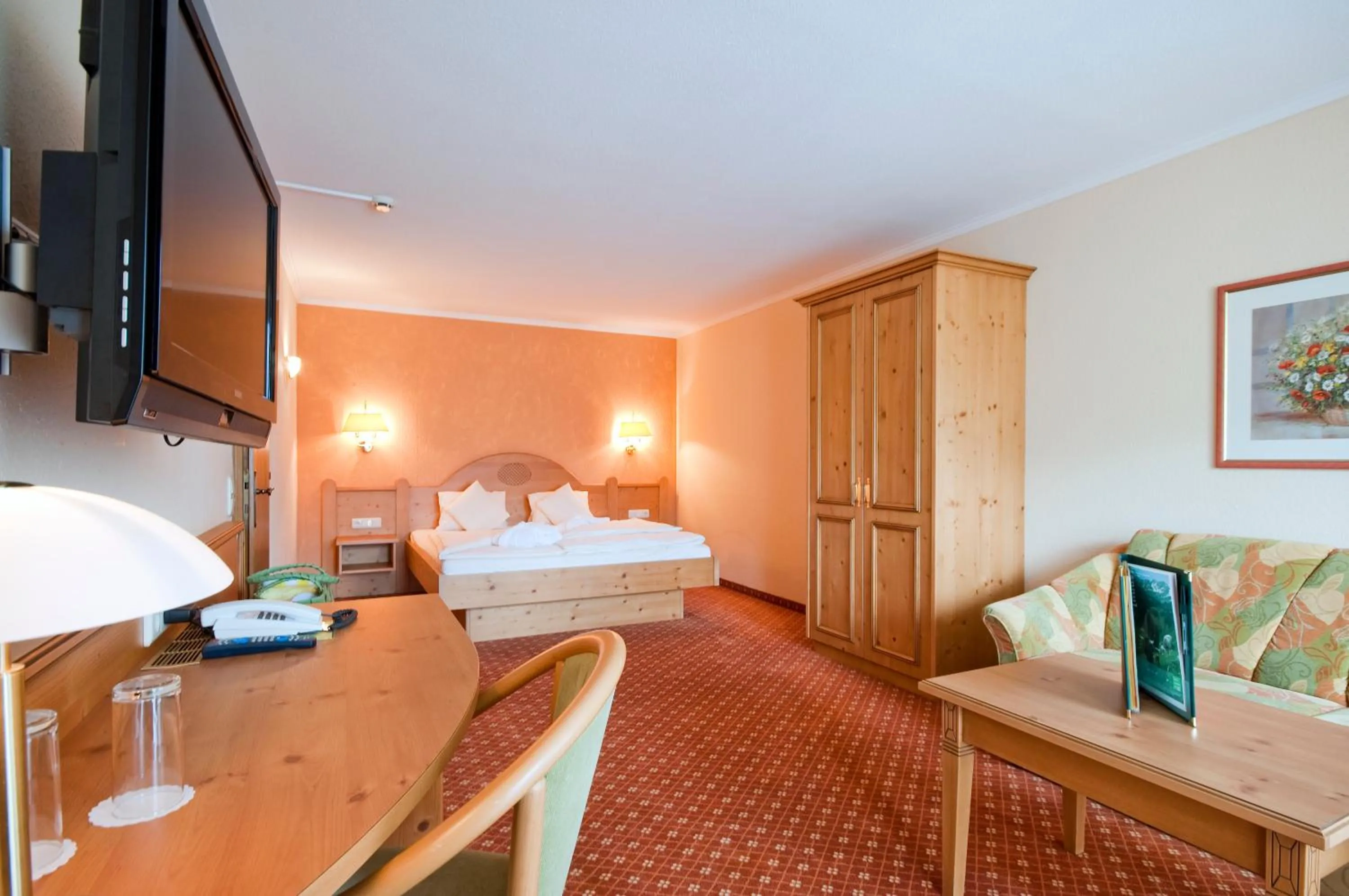 Bed in Suitehotel Kleinwalsertal