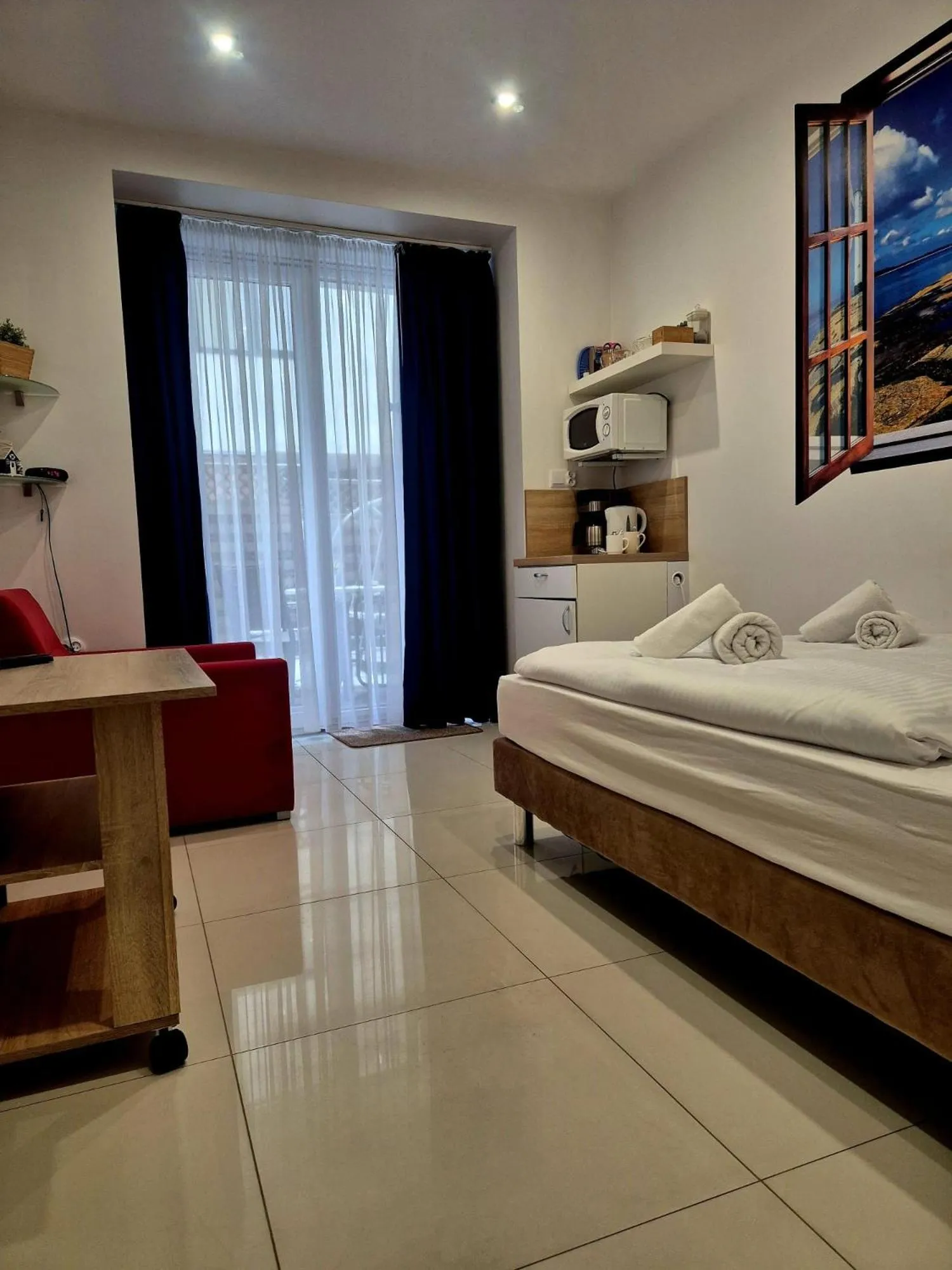 Bed in Lazur Apartamenty