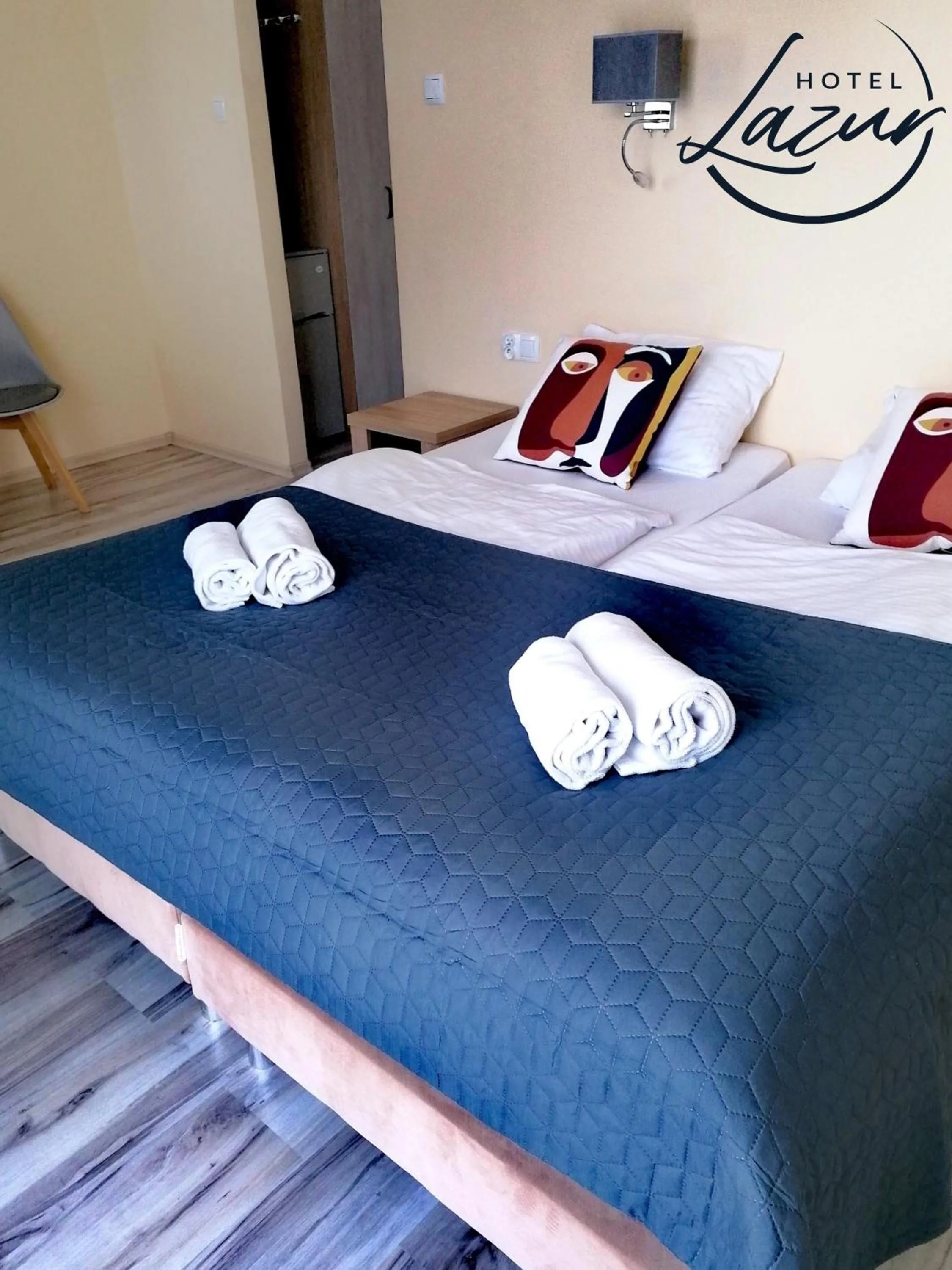 Bed in Lazur Apartamenty