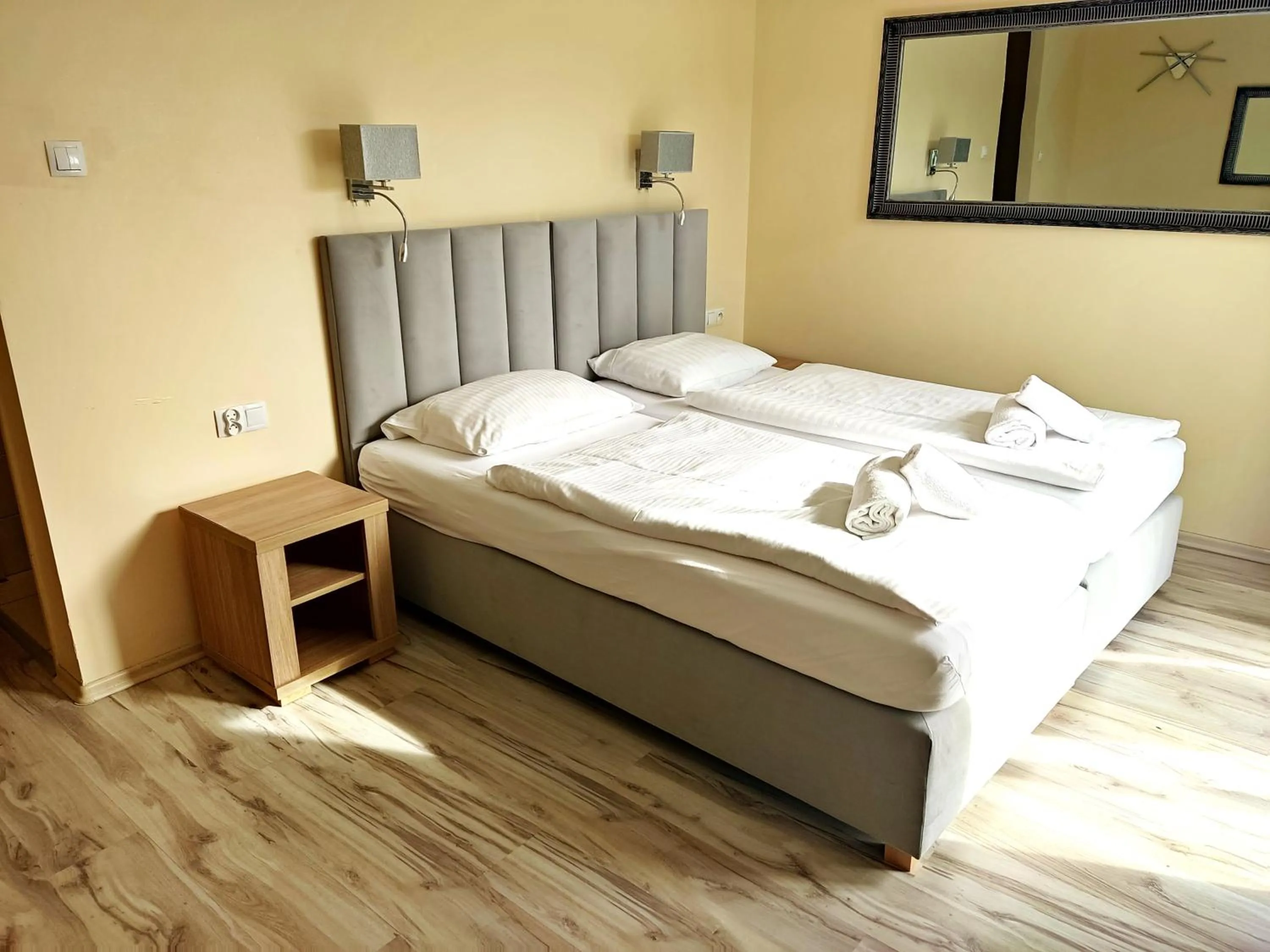 Bed in Lazur Apartamenty