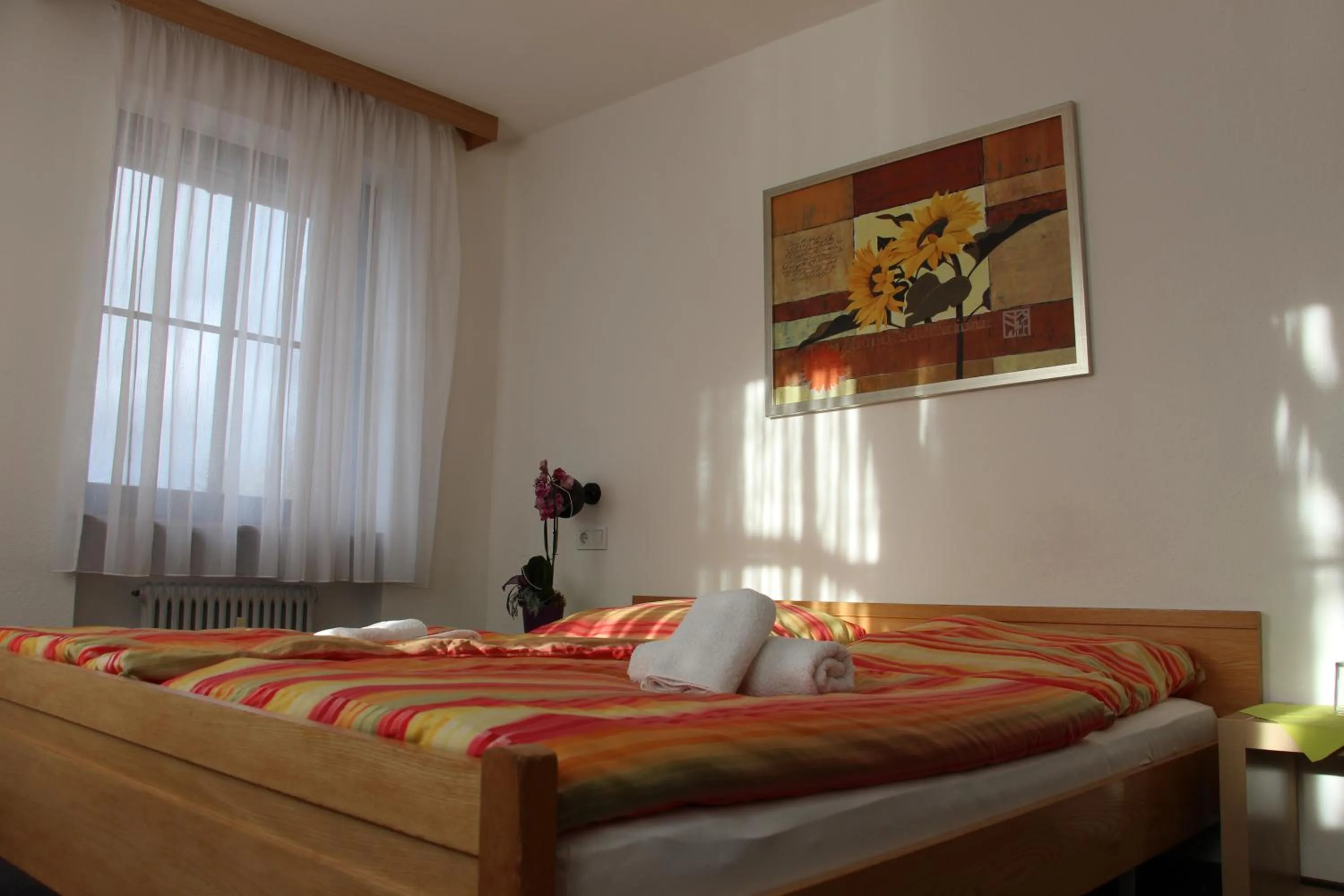 Bed in Gasthof Gruner Baum