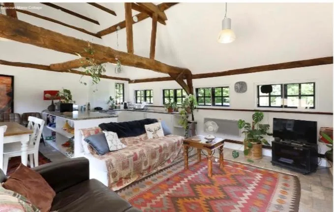 Seating area in The Thatched Barn