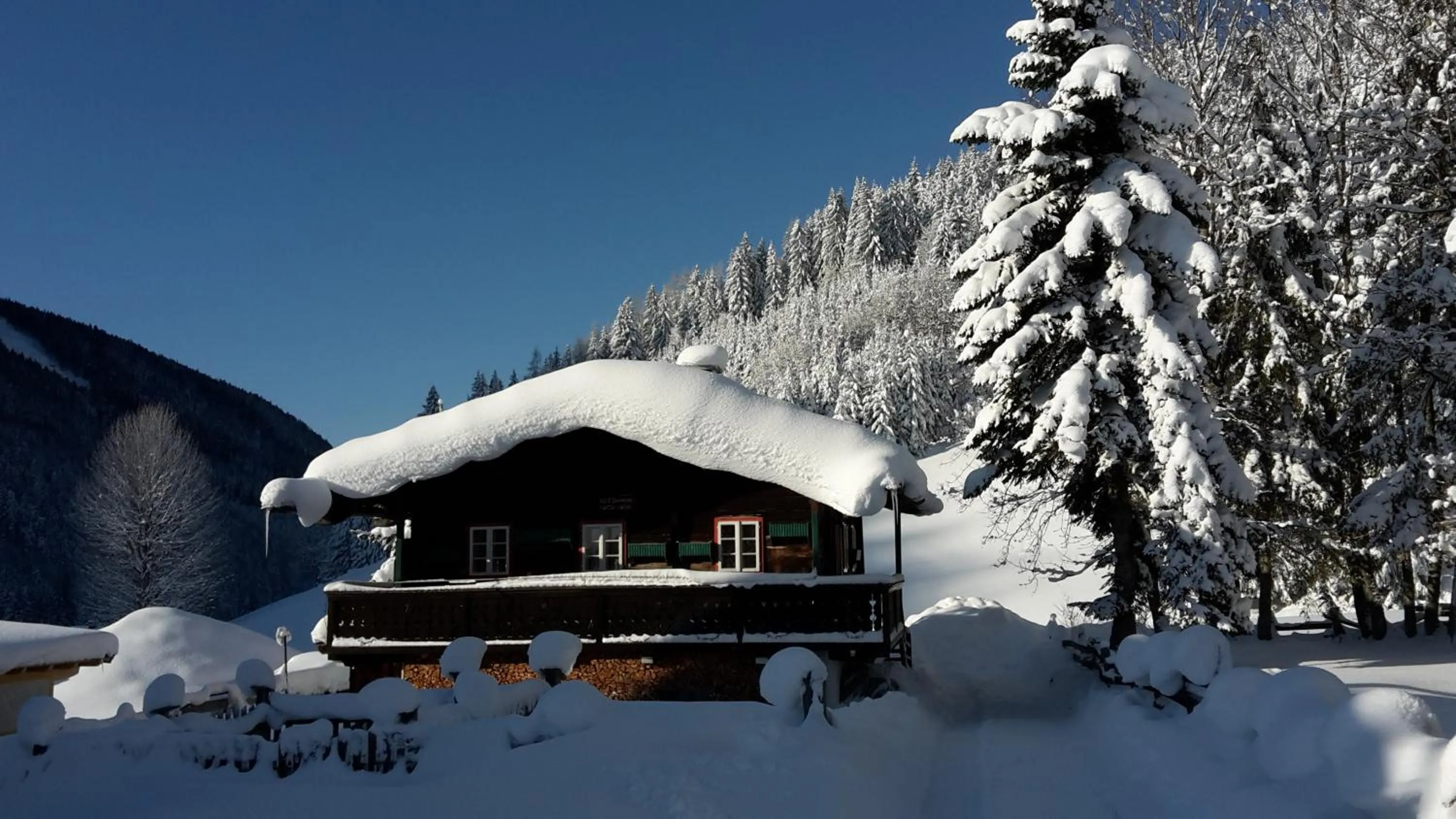 Winter in Ferienhaus Abendstille