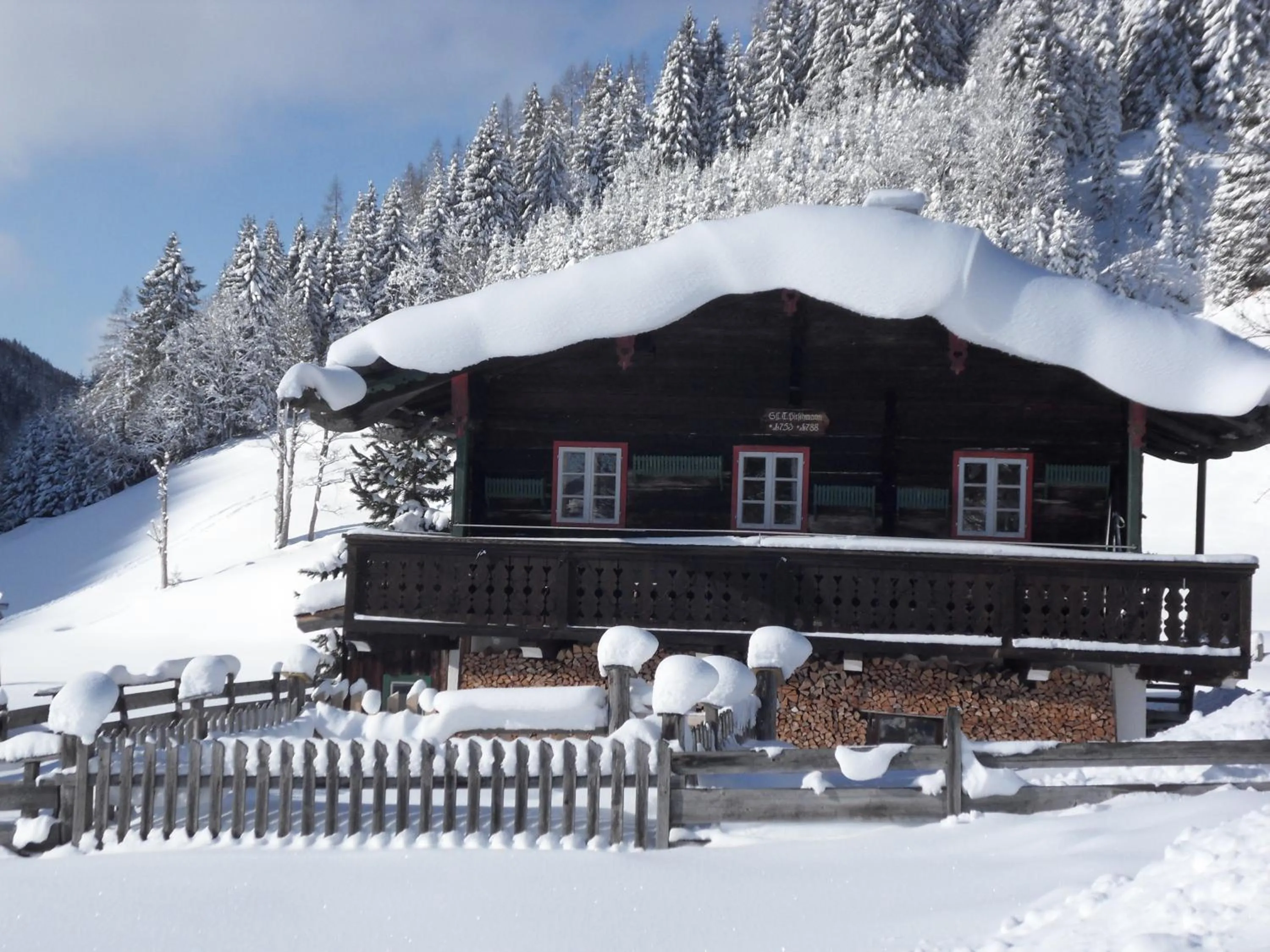 Winter in Ferienhaus Abendstille