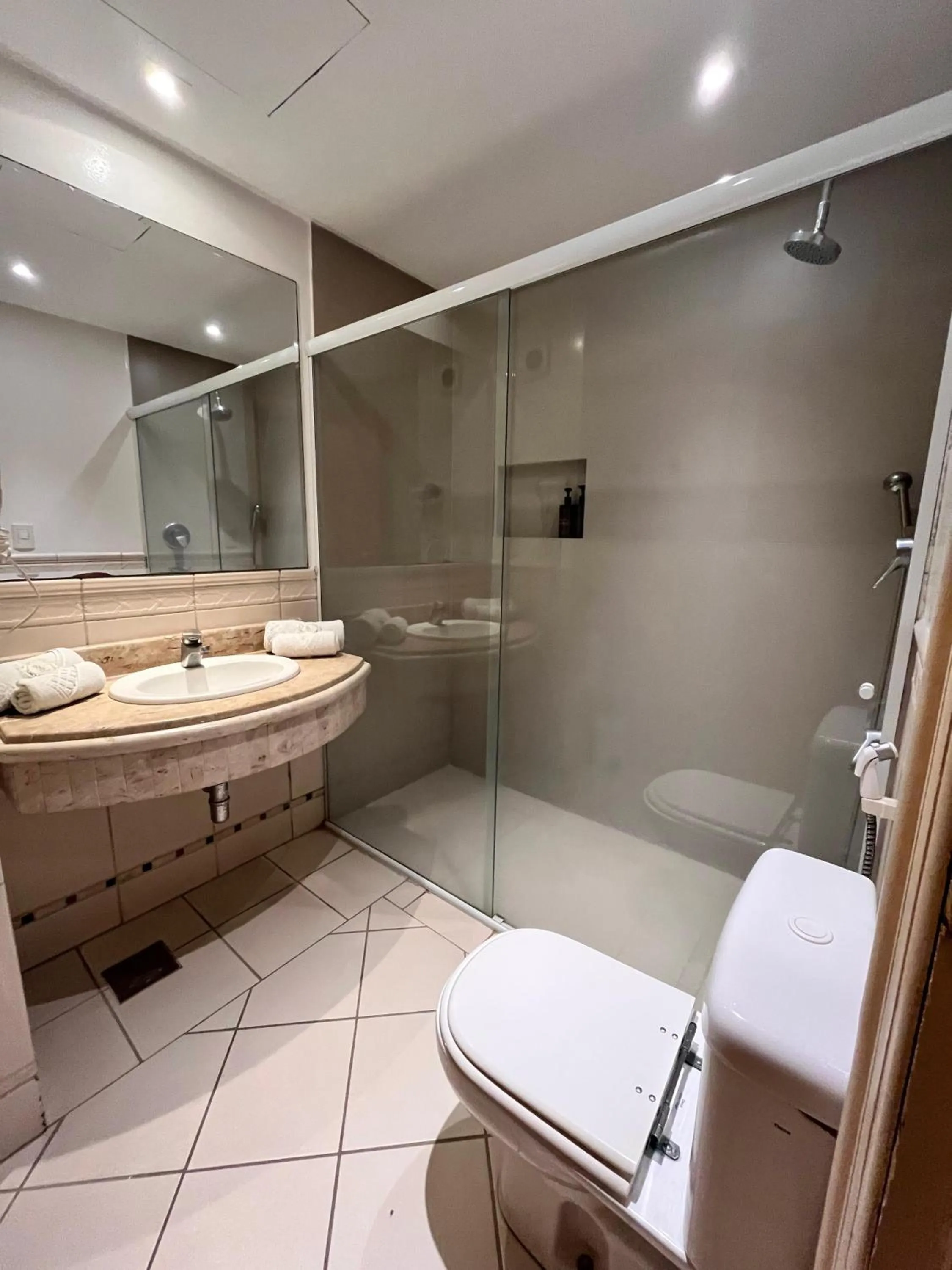 Shower in Hotel Torres da Cachoeira