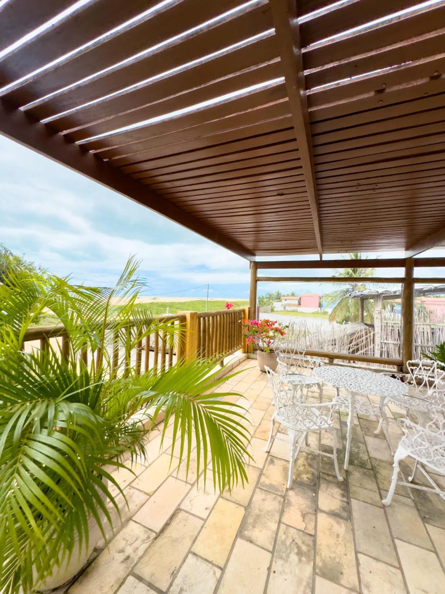 Balcony/Terrace in Pousada Só Alegria