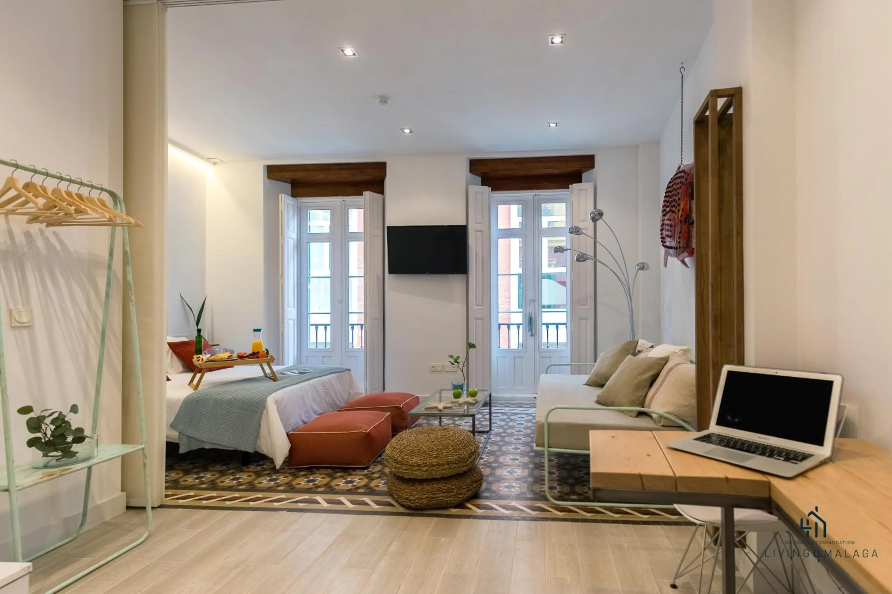 Living room in Living4Malaga Skyline Apartments