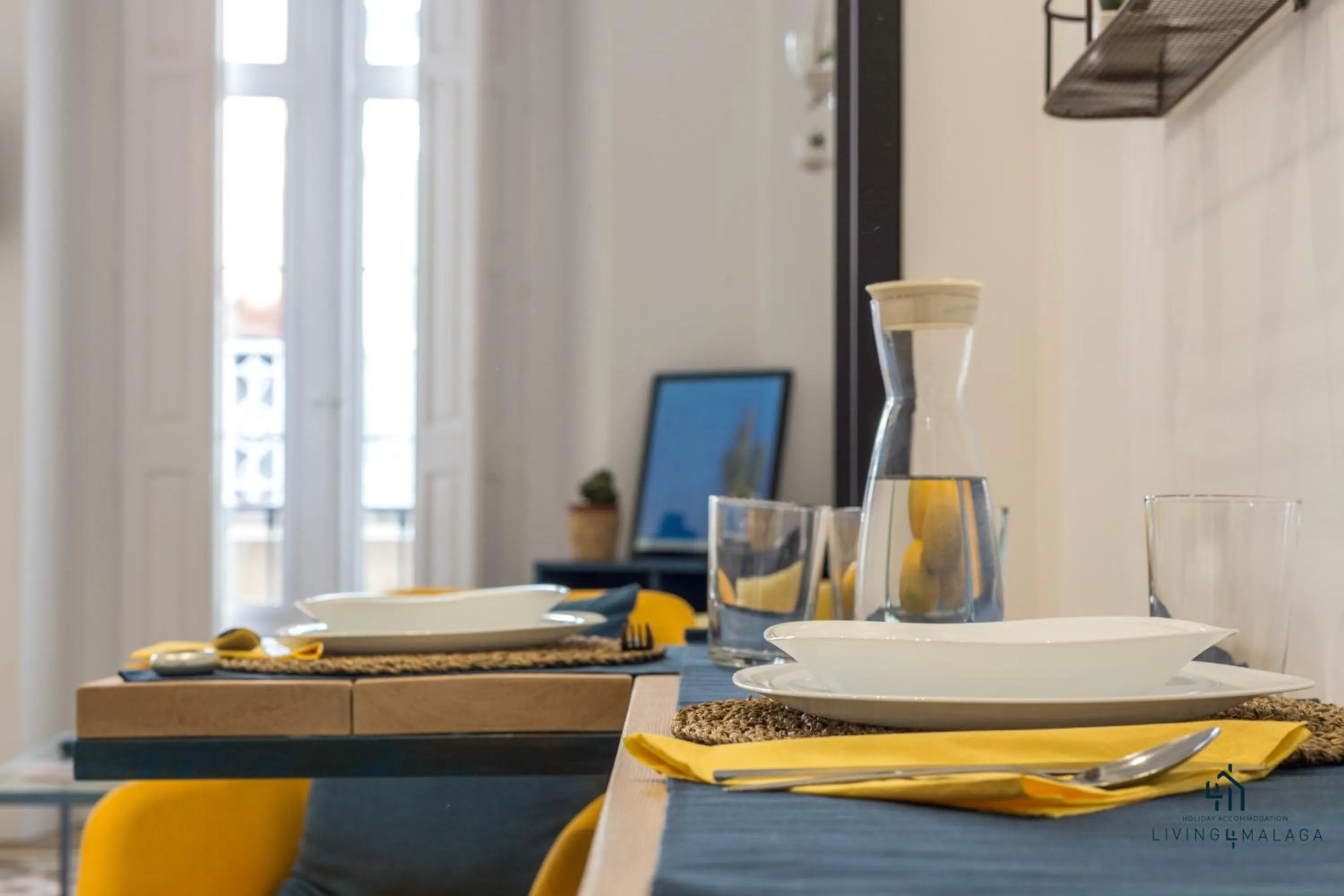 Living room in Living4Malaga Skyline Apartments