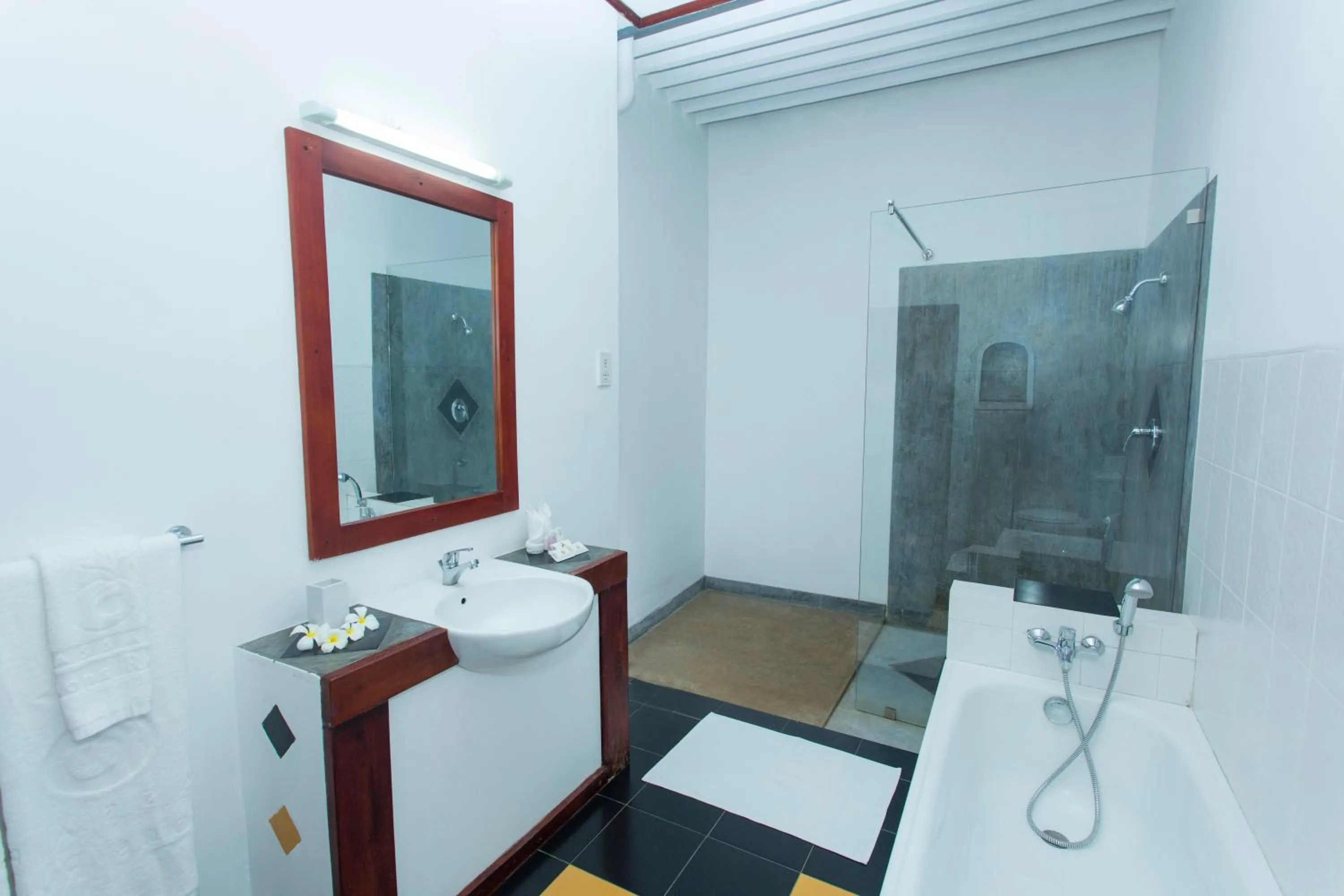 Shower in Kassapa Lions Rock