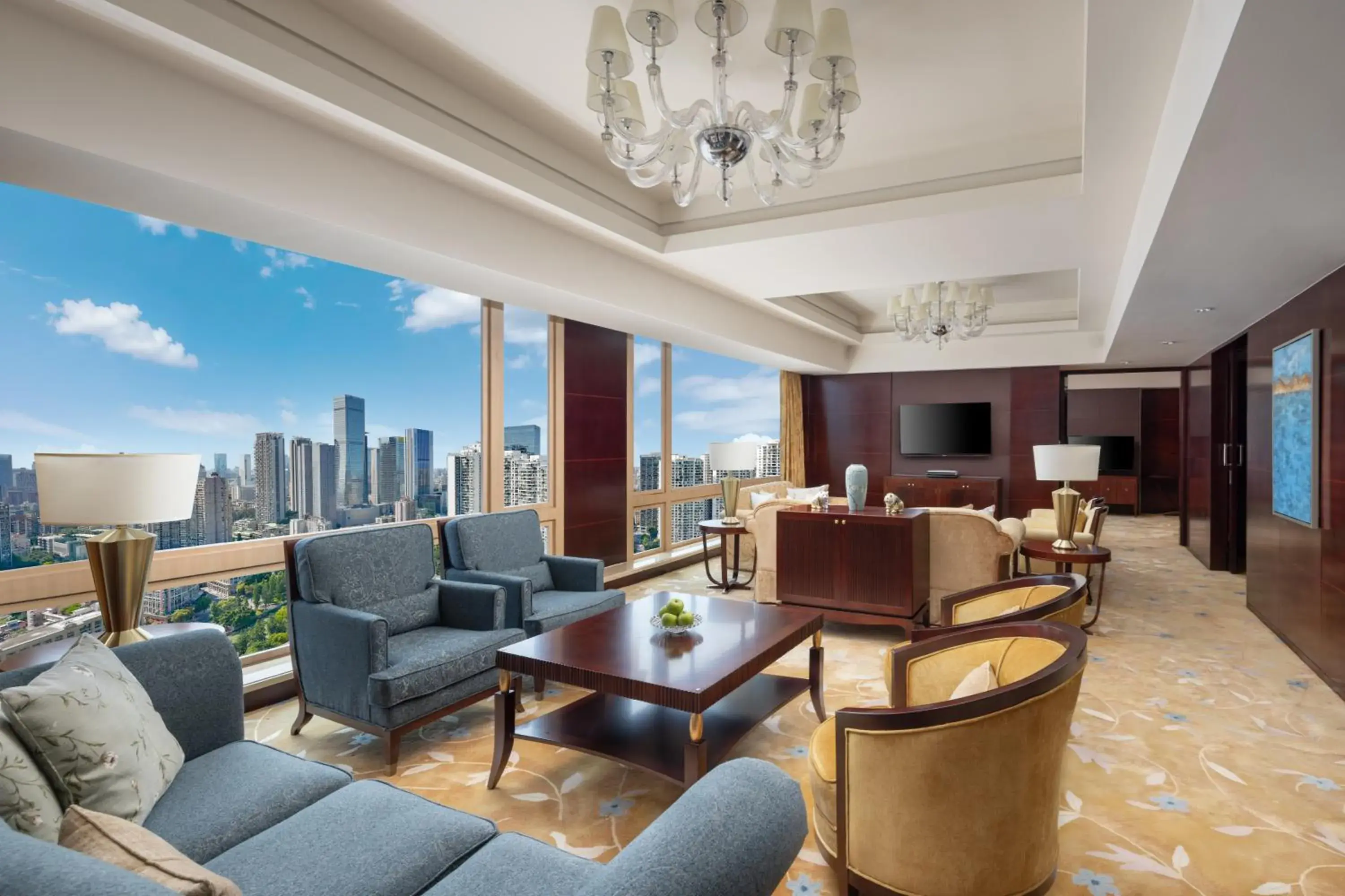 Living room in Shangri-La Chengdu Living room in Shangri-La Chengdu