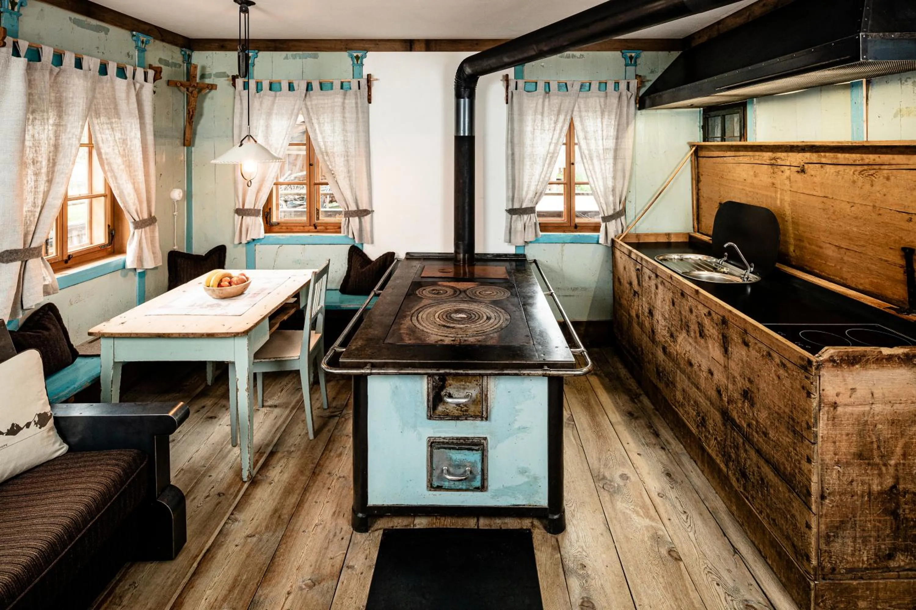 Living room, Bed in Mountain Resort Patzenfeld