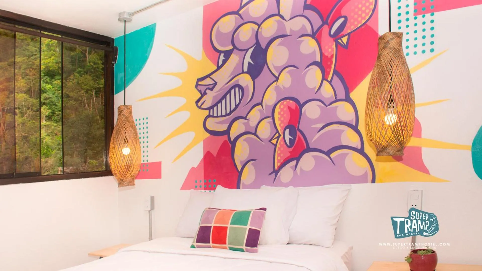 Decorative detail in Supertramp Hostel Machupicchu