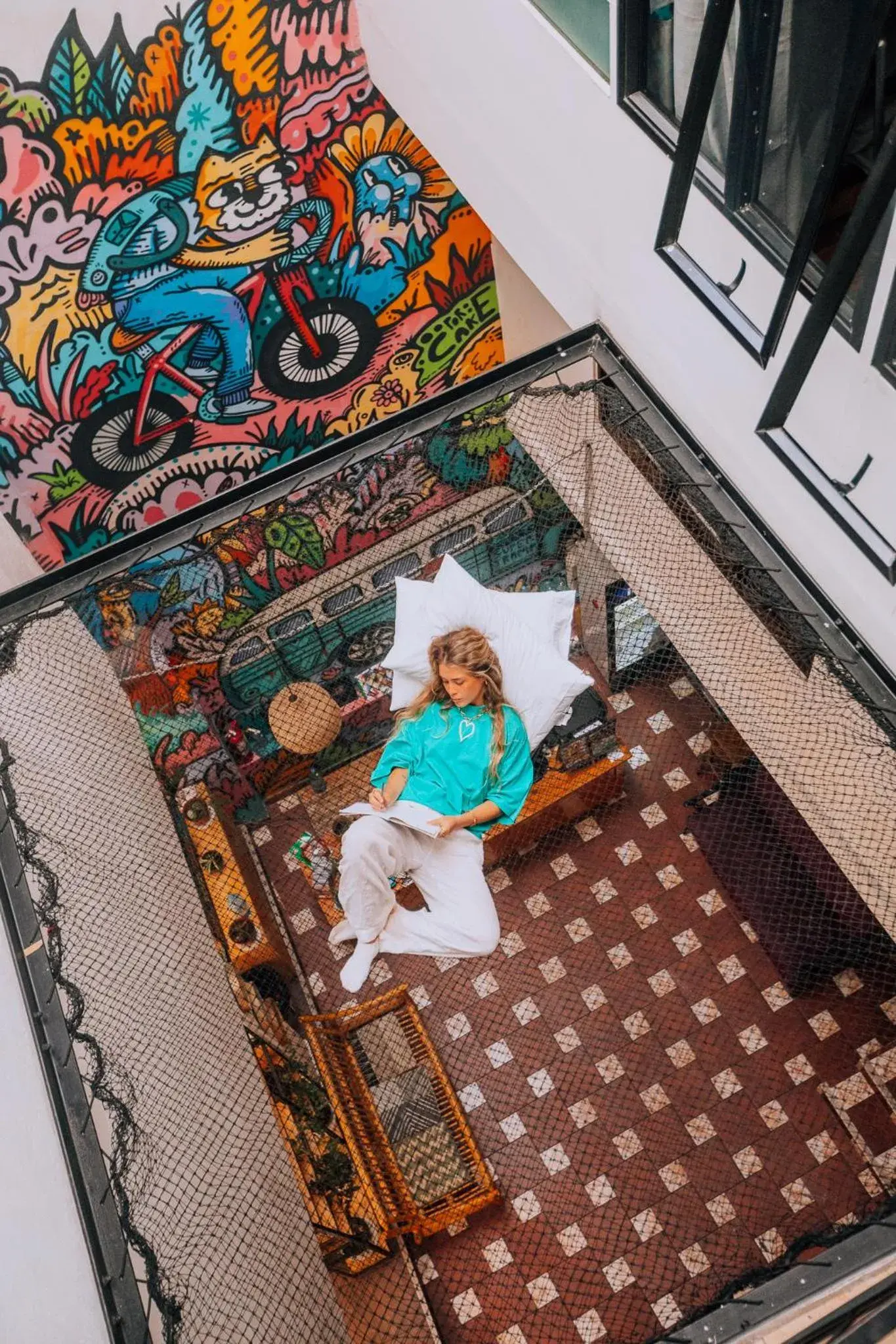 Living room in Supertramp Hostel Machupicchu Living room in Supertramp Hostel Machupicchu