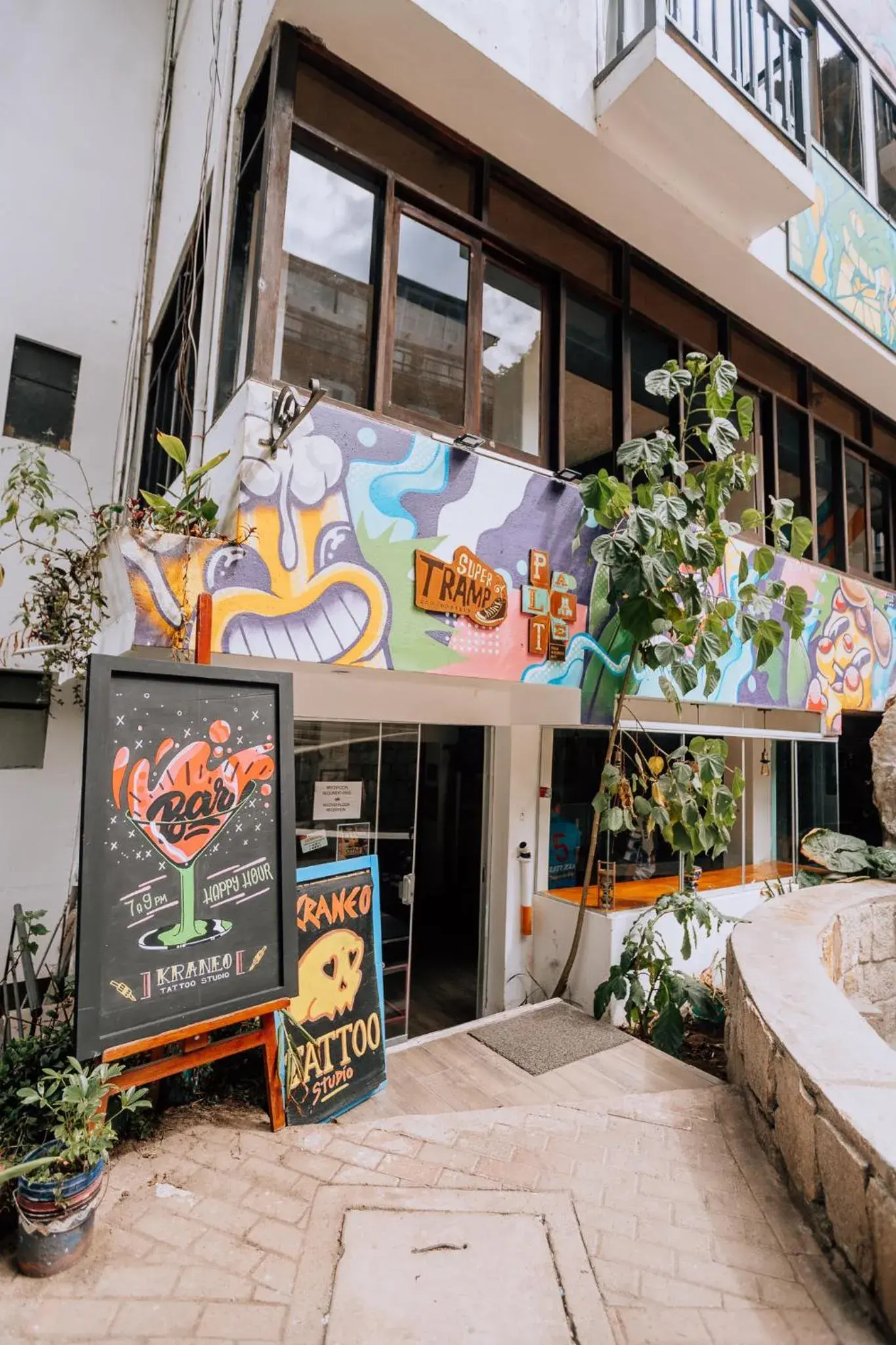 Facade/entrance in Supertramp Hostel Machupicchu Facade/entrance in Supertramp Hostel Machupicchu