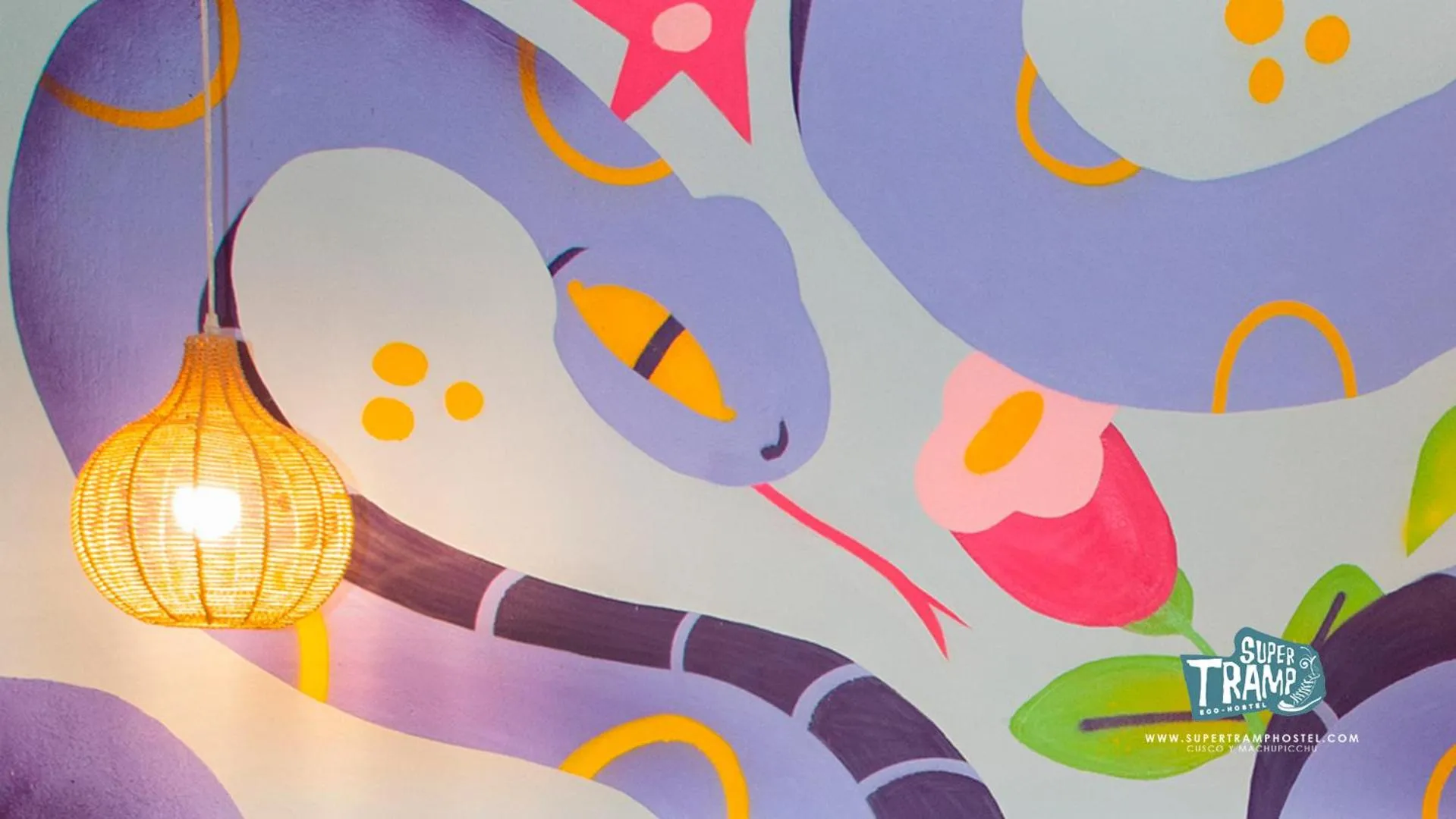 Decorative detail in Supertramp Hostel Machupicchu