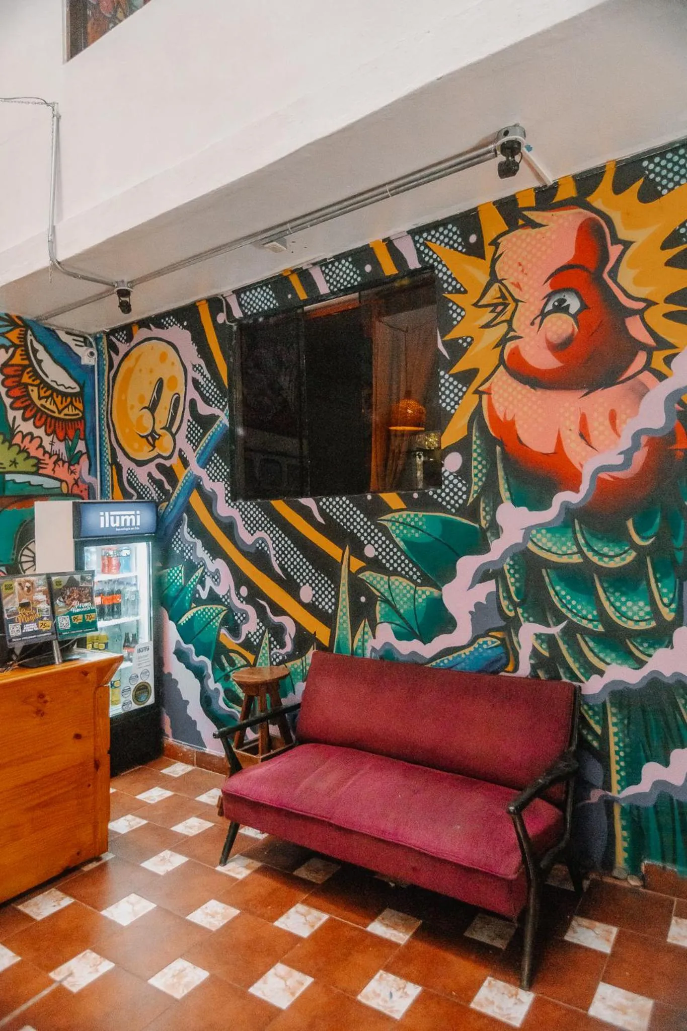 Lobby or reception in Supertramp Hostel Machupicchu