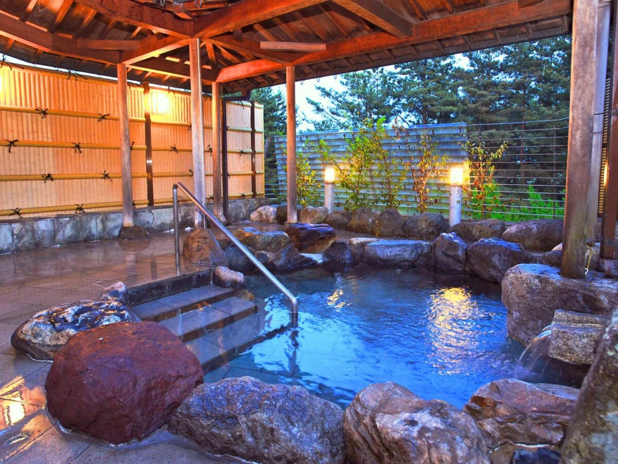 Open Air Bath in Ikoi no mura Notohanto