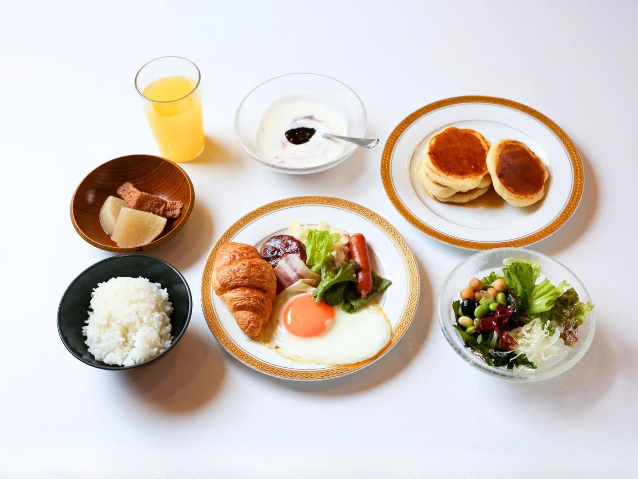 Breakfast in Ikoi no mura Notohanto