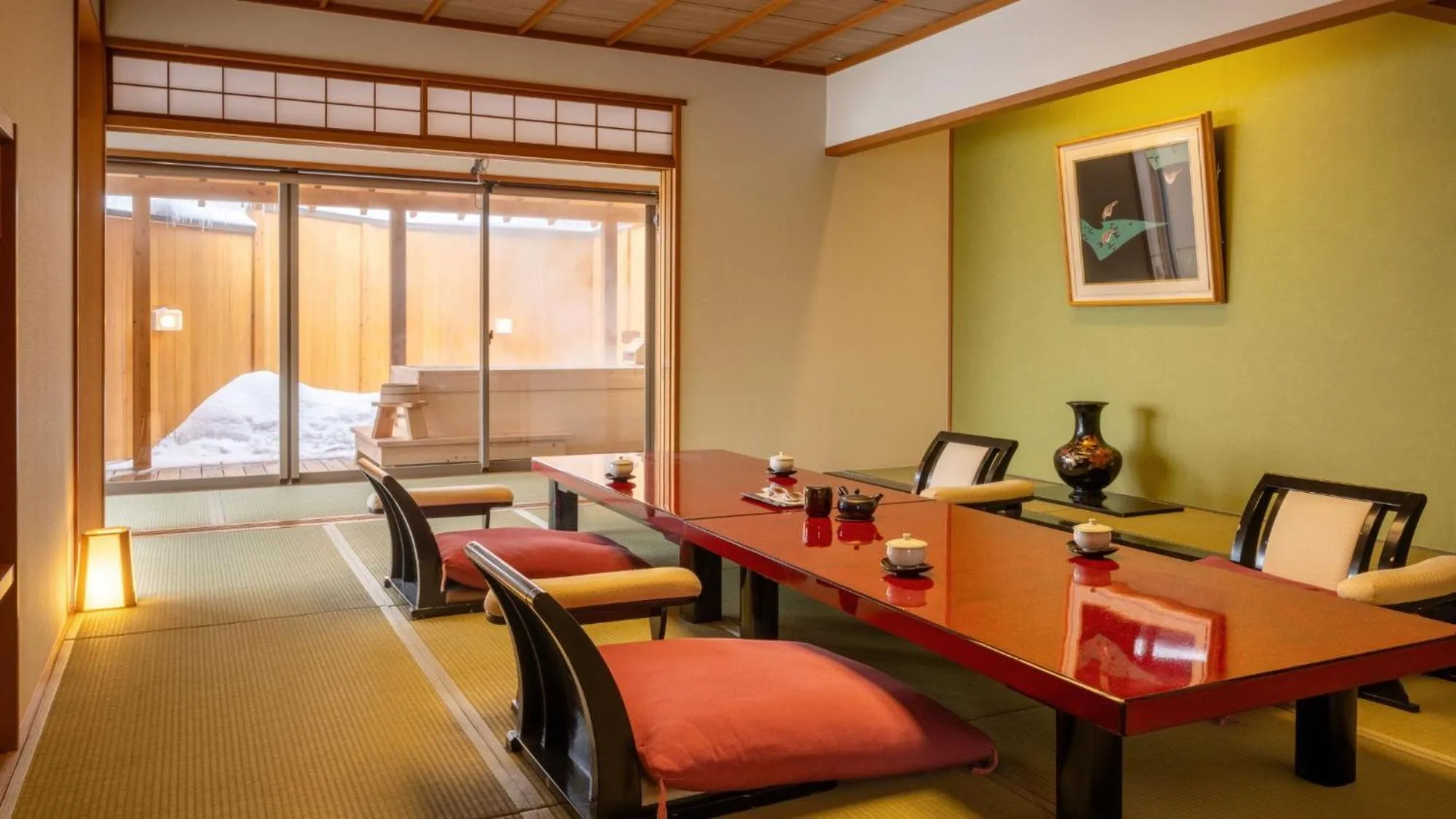 Bed in Marumine Kanko Hotel