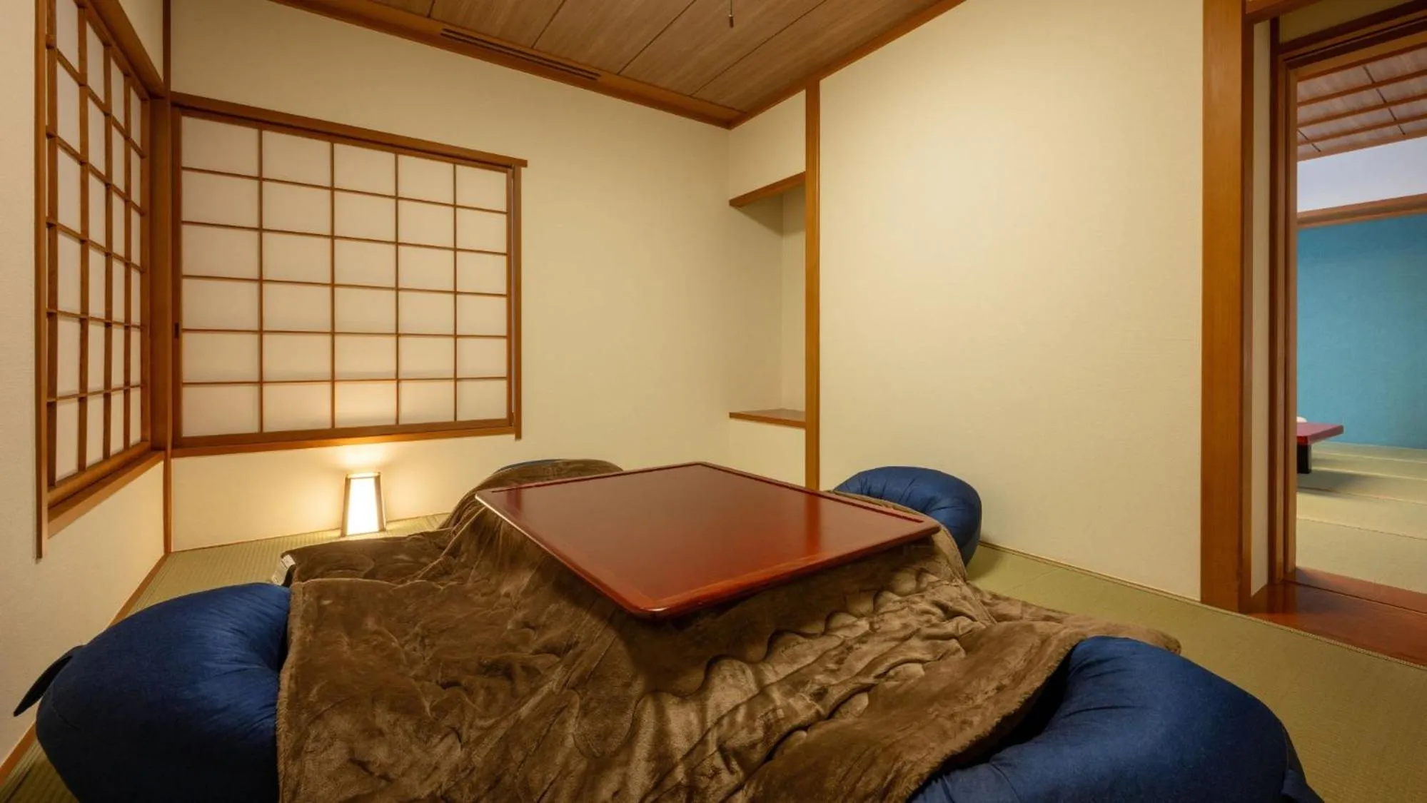 Bed in Marumine Kanko Hotel