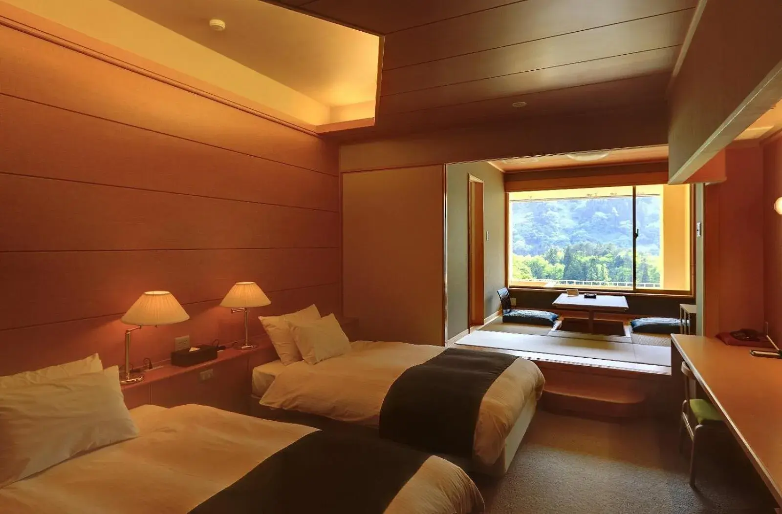 Spring, Bed in Marumine Kanko Hotel Spring, Bed in Marumine Kanko Hotel