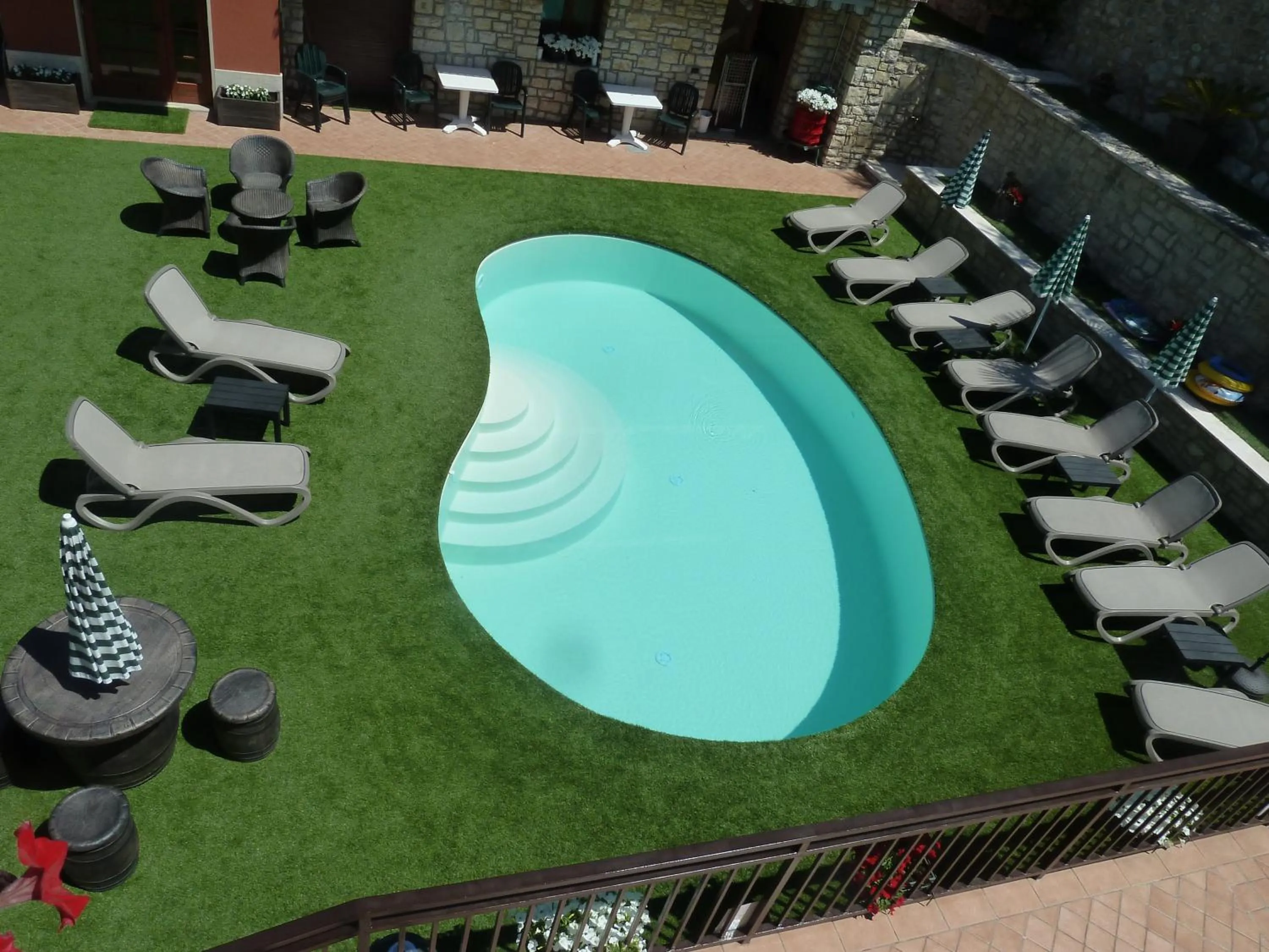 Garden view in Albergo Casa Este