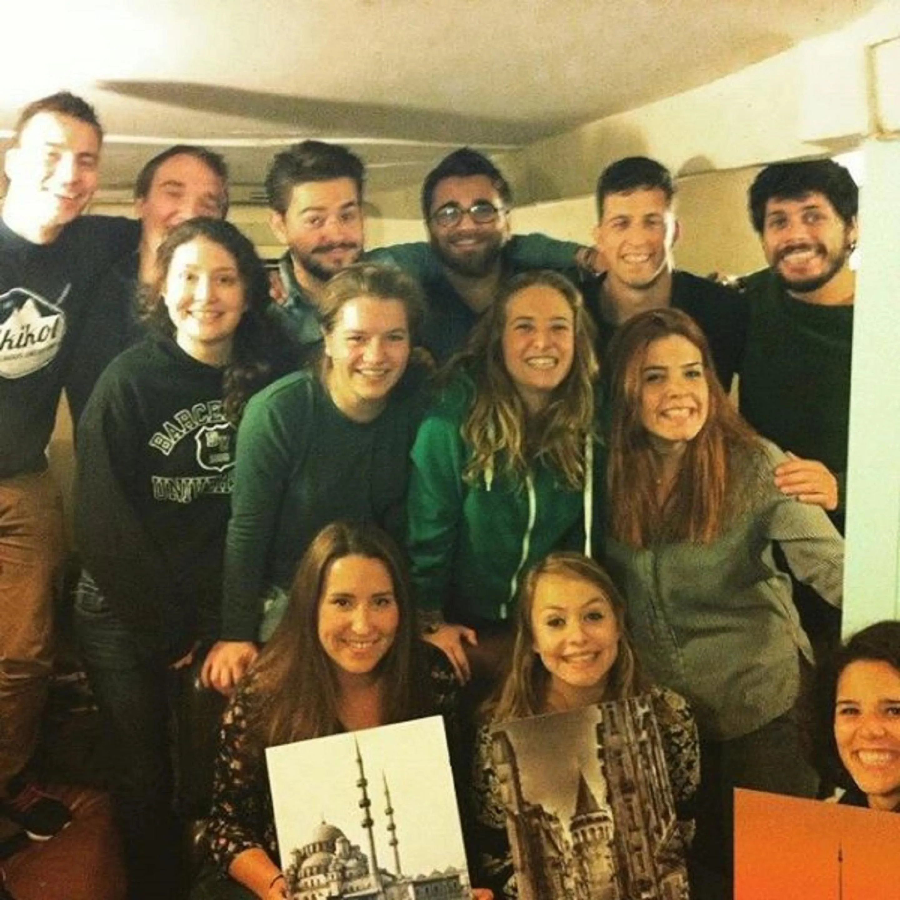 group of guests in TAXİM HOSTEL