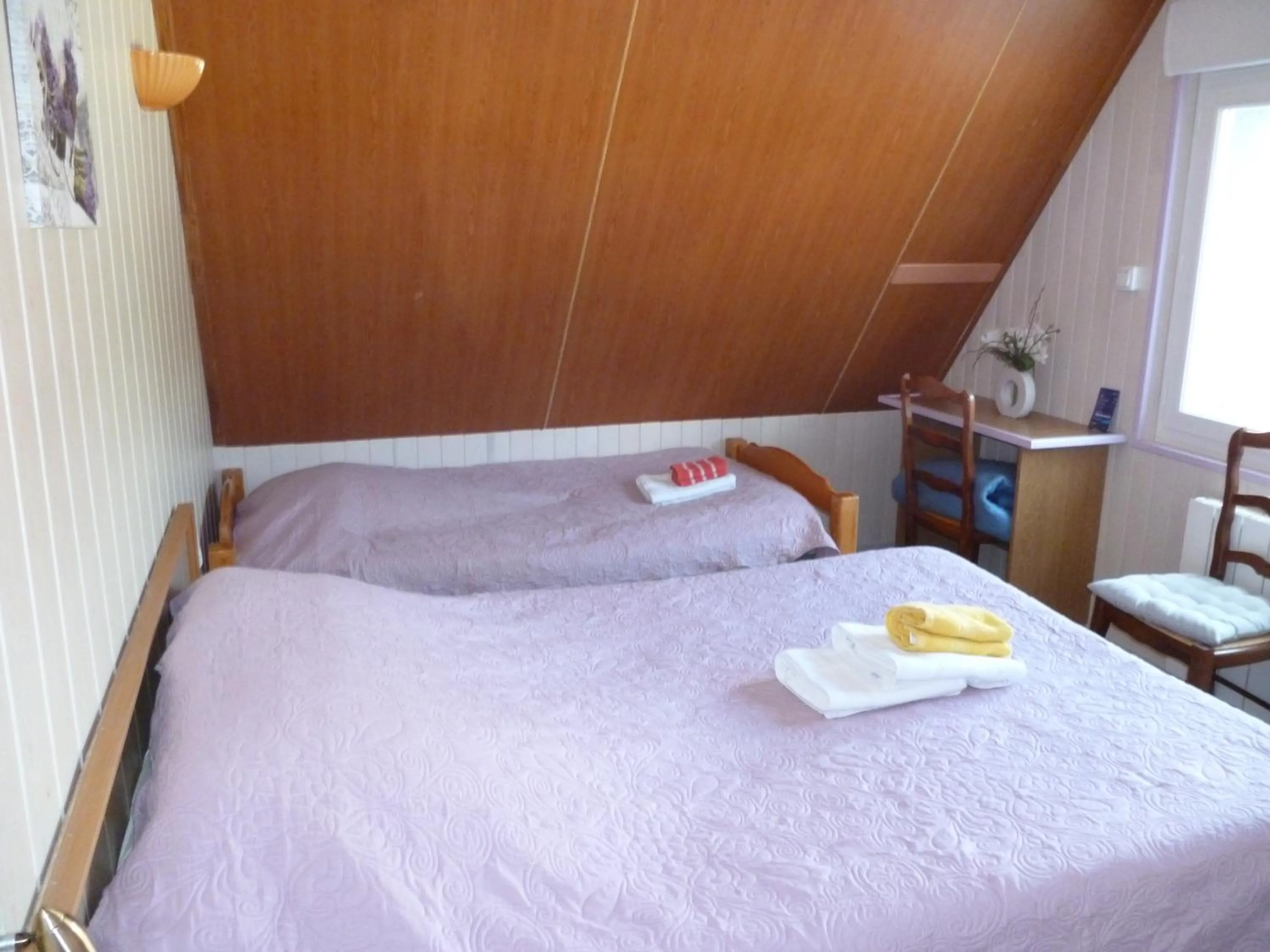 Bed in Auberge des Etangs