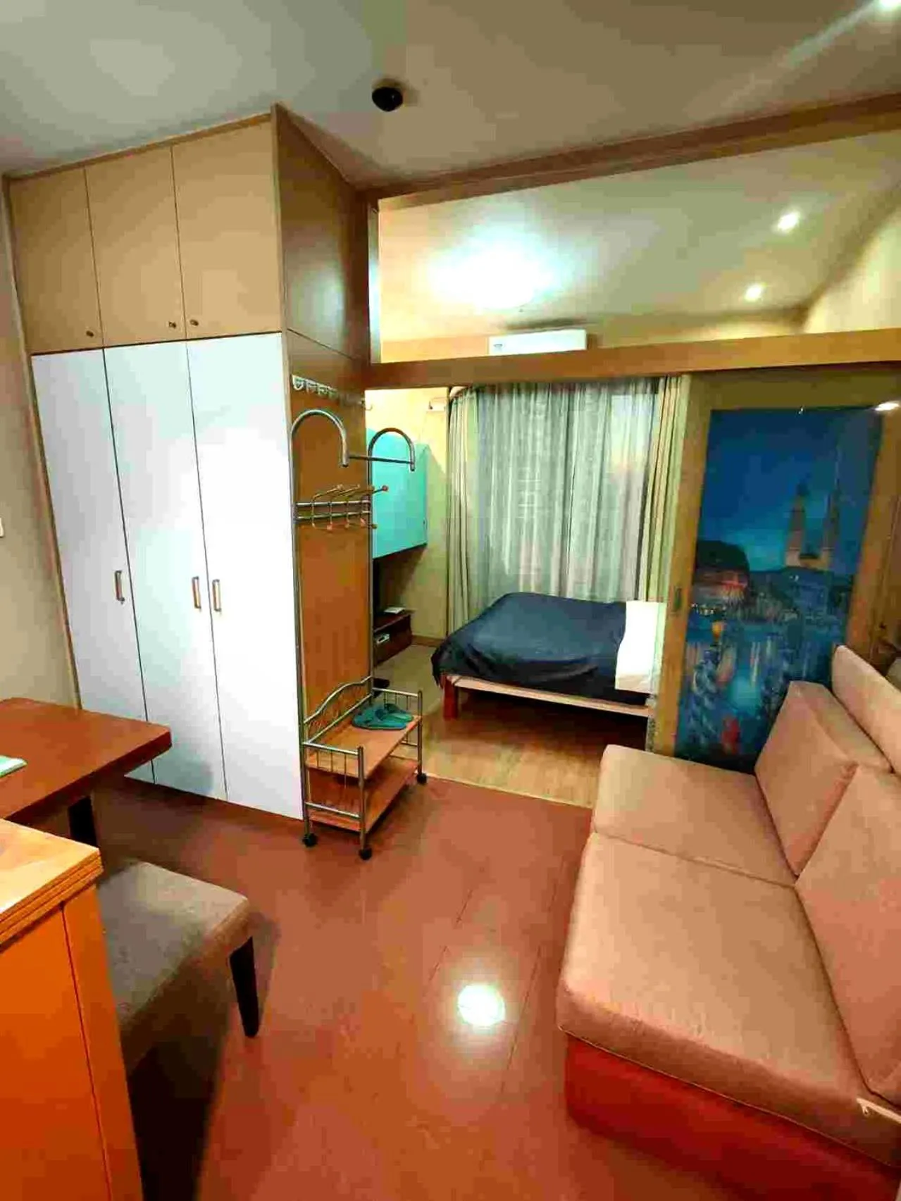 Bed in Xinshikong Apartments- Abest Zhongshan Park No.1