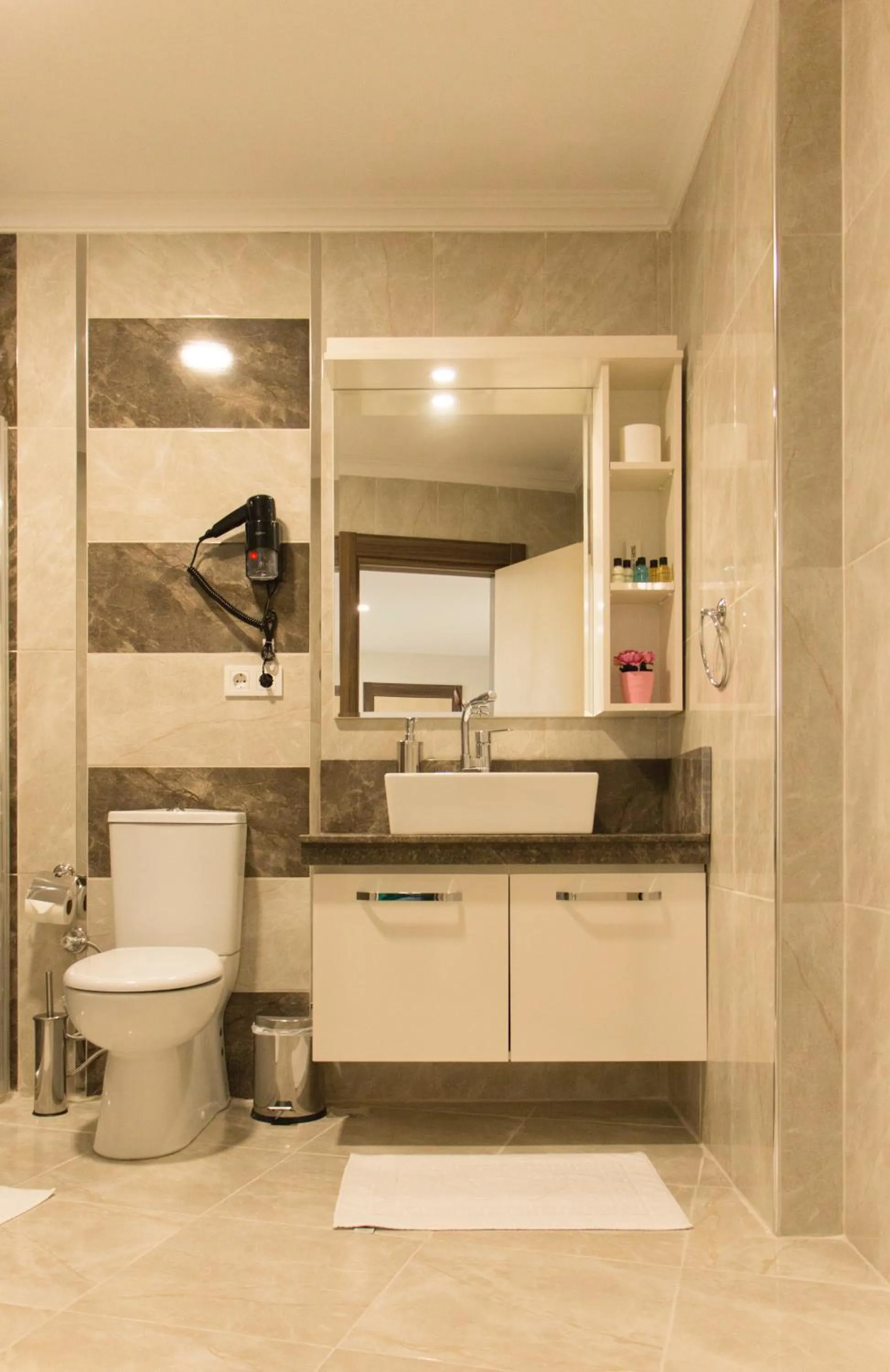 Shower in Goldhan Hotel