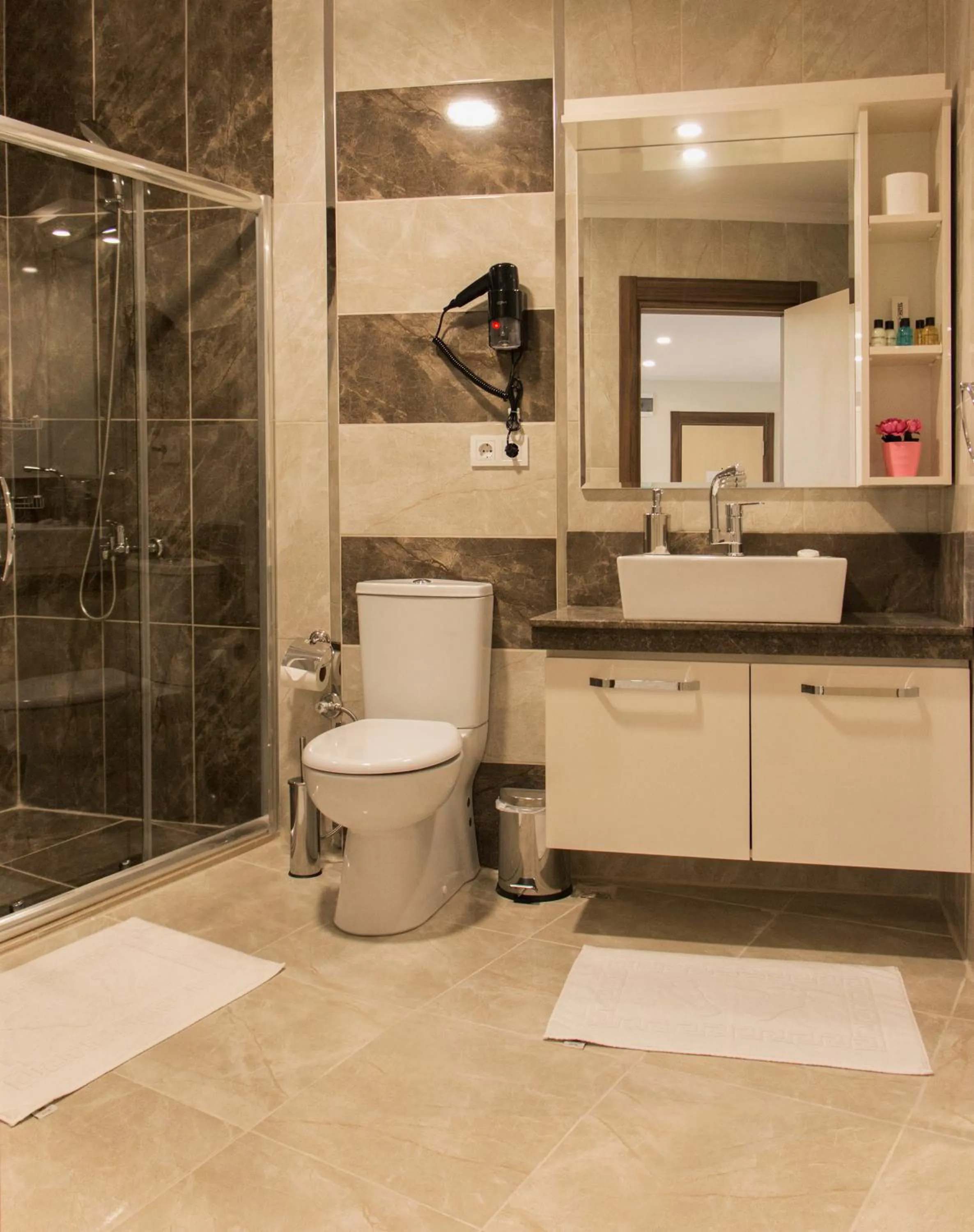 Shower in Goldhan Hotel