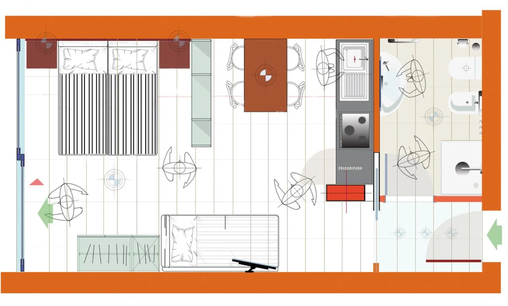 Shower in Residenza Turistica Alberghiera Blue Marine