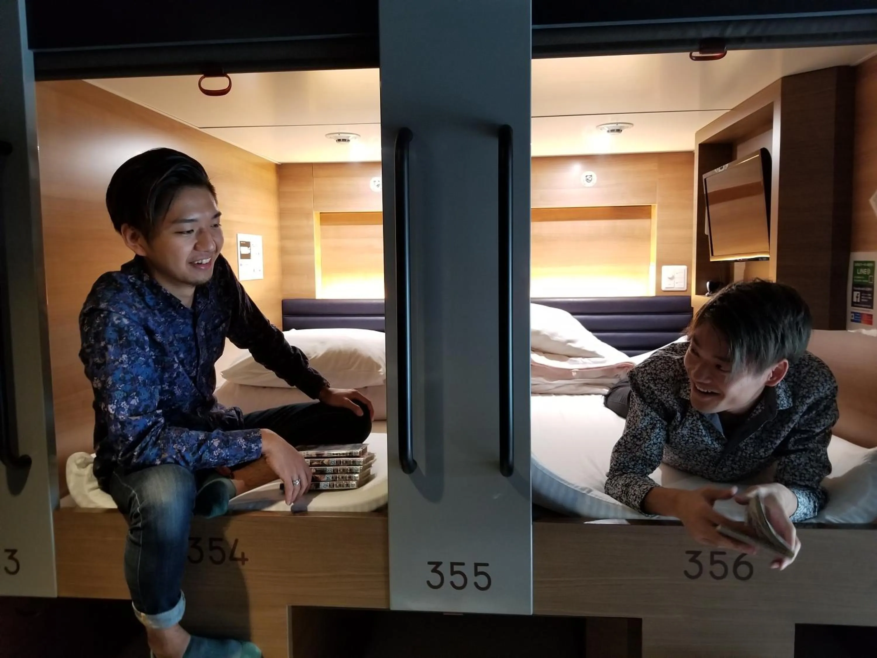 Bed in Y's CABIN&HOTEL Naha Kokusai Street