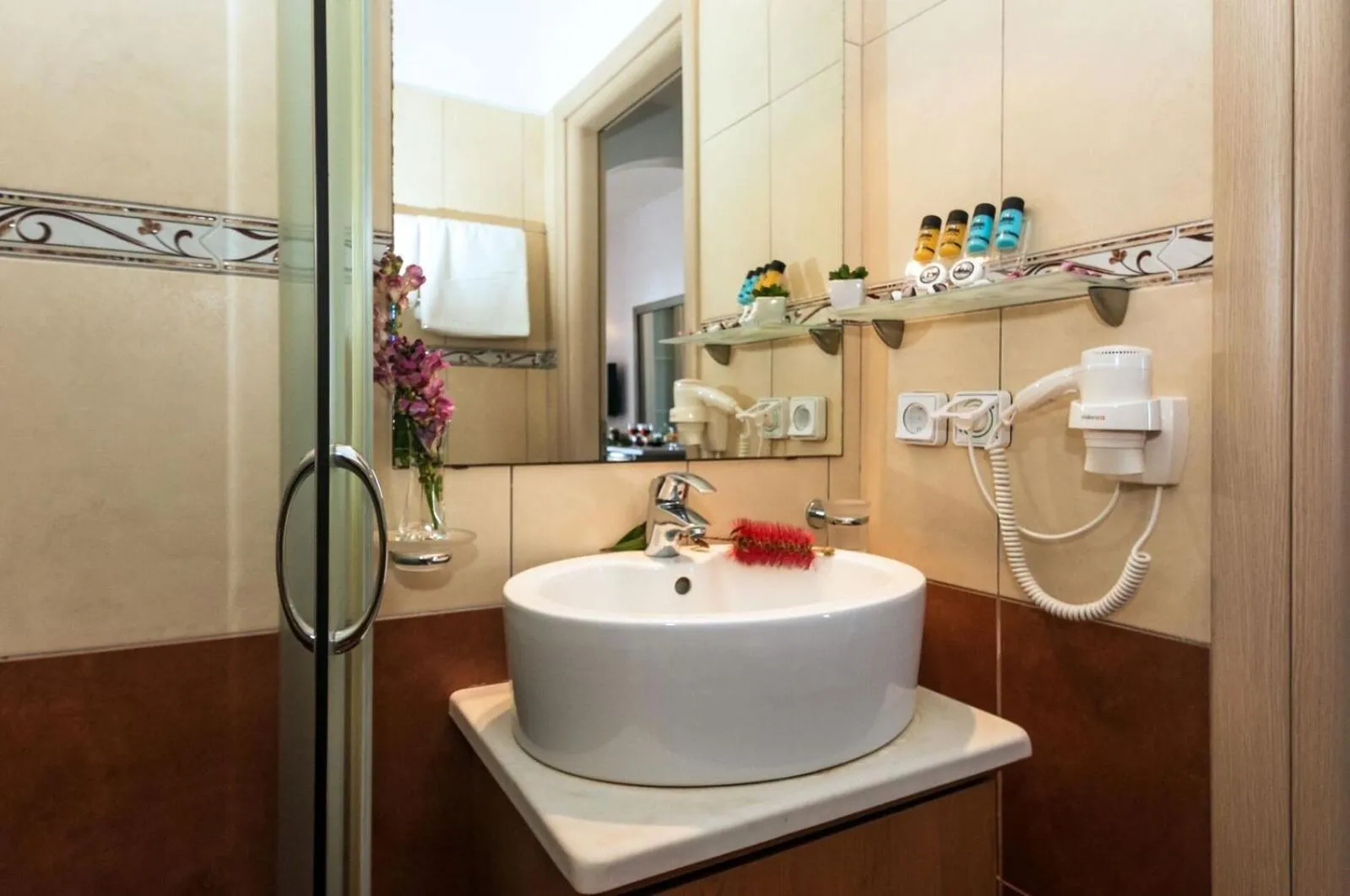 Shower in Anesis Hotel