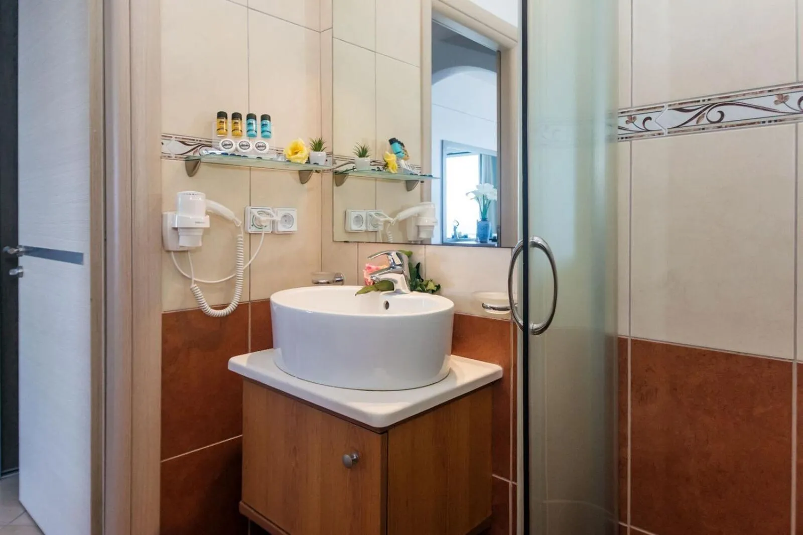 Shower in Anesis Hotel