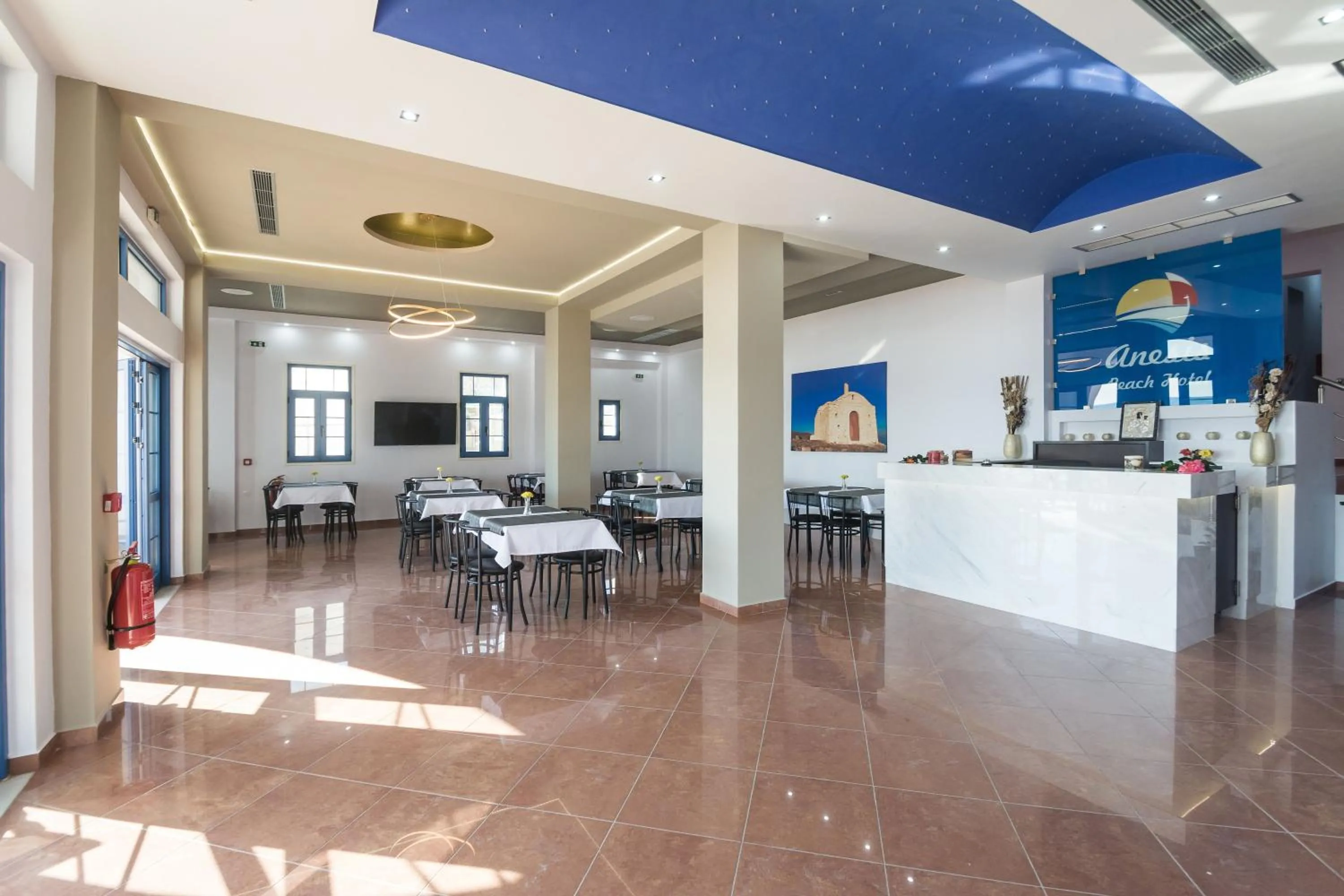 Lobby or reception in Anesis Hotel