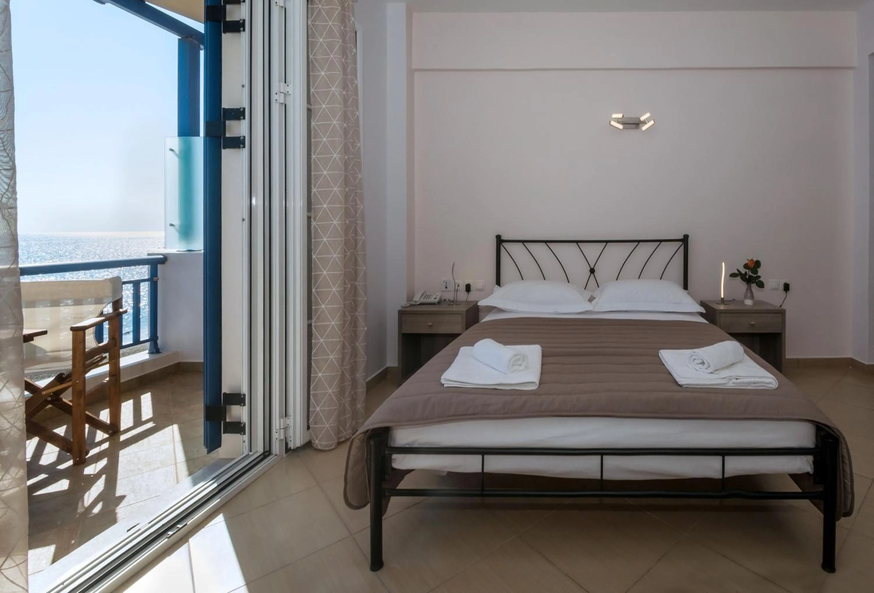 Bed in Anesis Hotel