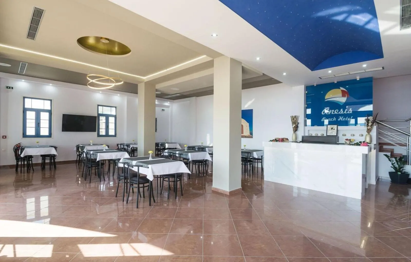 Lobby or reception in Anesis Hotel