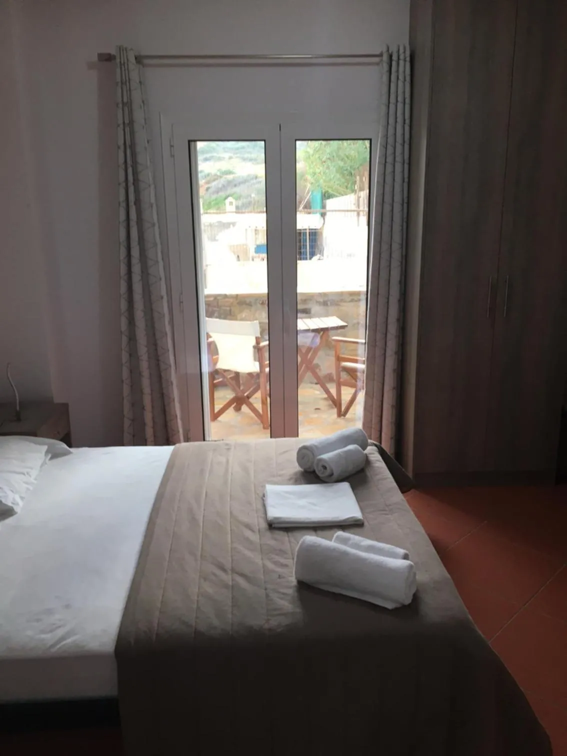 Bed in Anesis Hotel