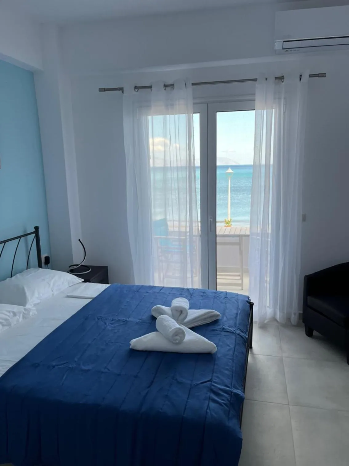 Bed in Anesis Hotel