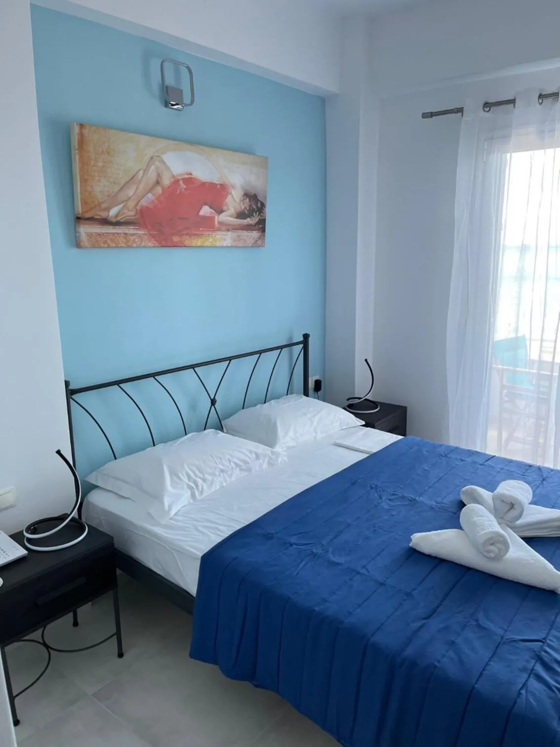 Bed in Anesis Hotel