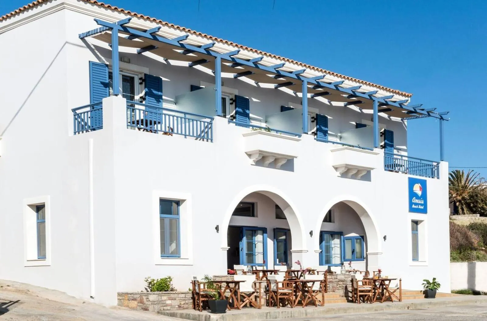 Patio in Anesis Hotel