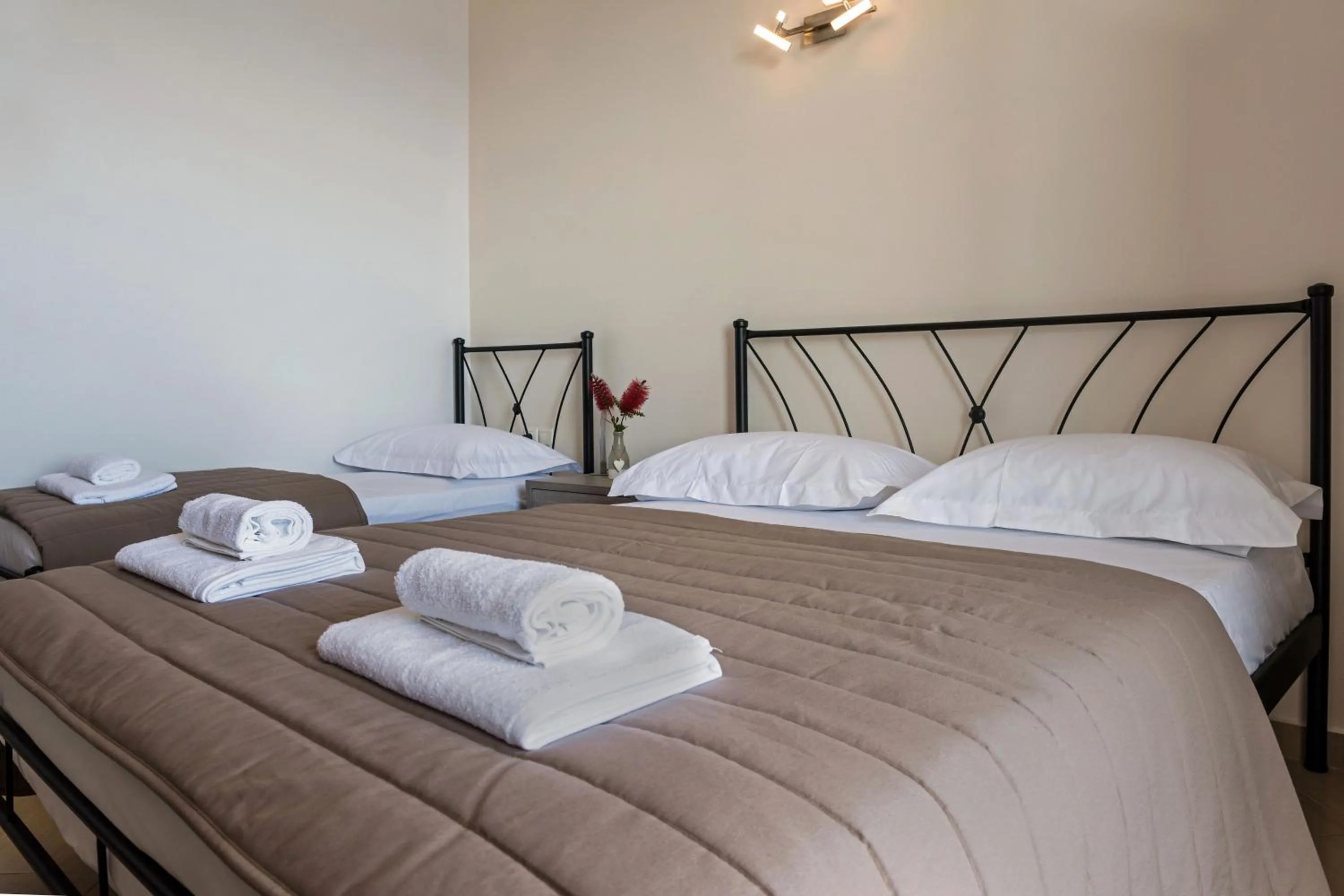 Bed in Anesis Hotel