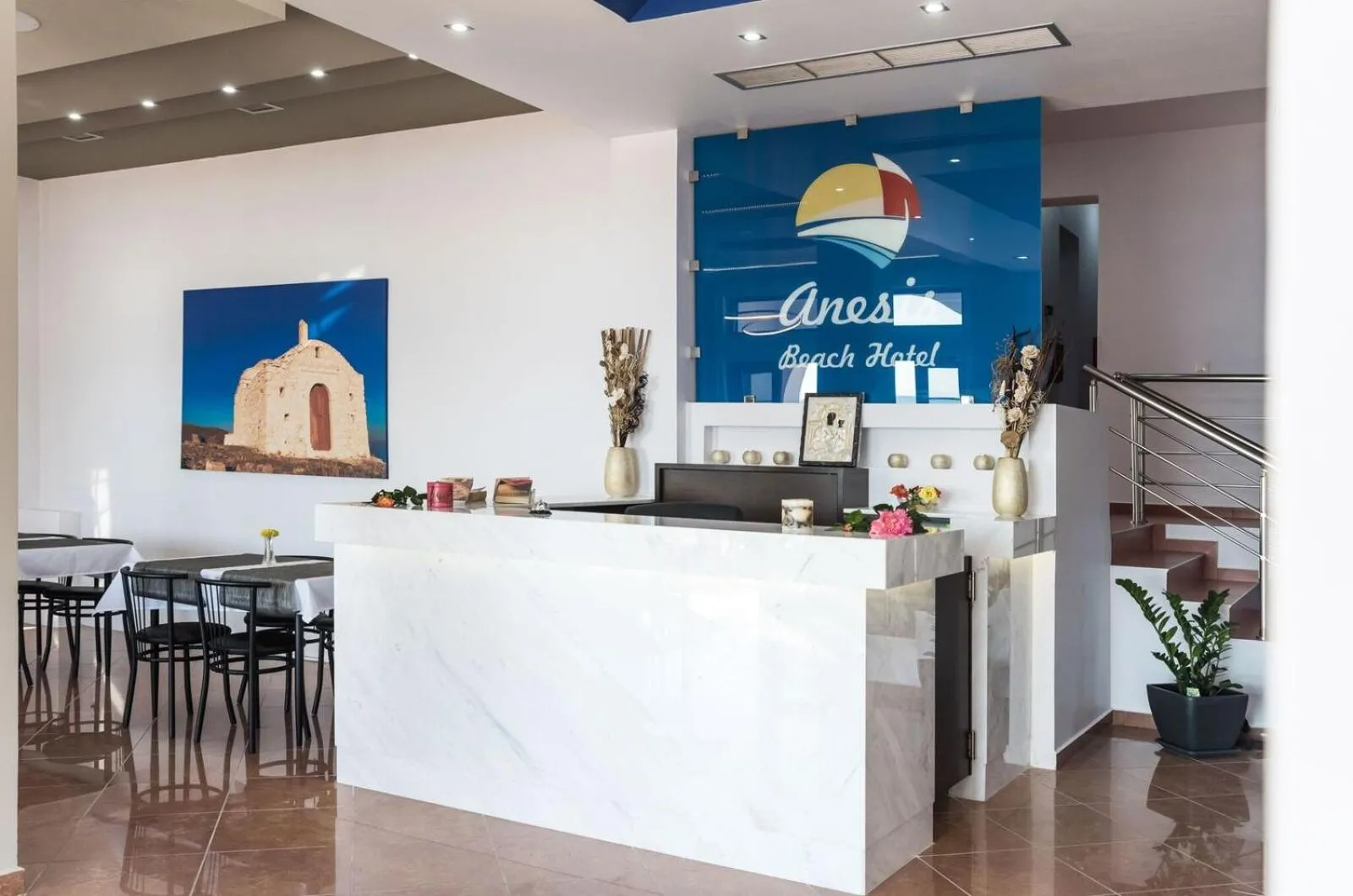 Lobby or reception in Anesis Hotel